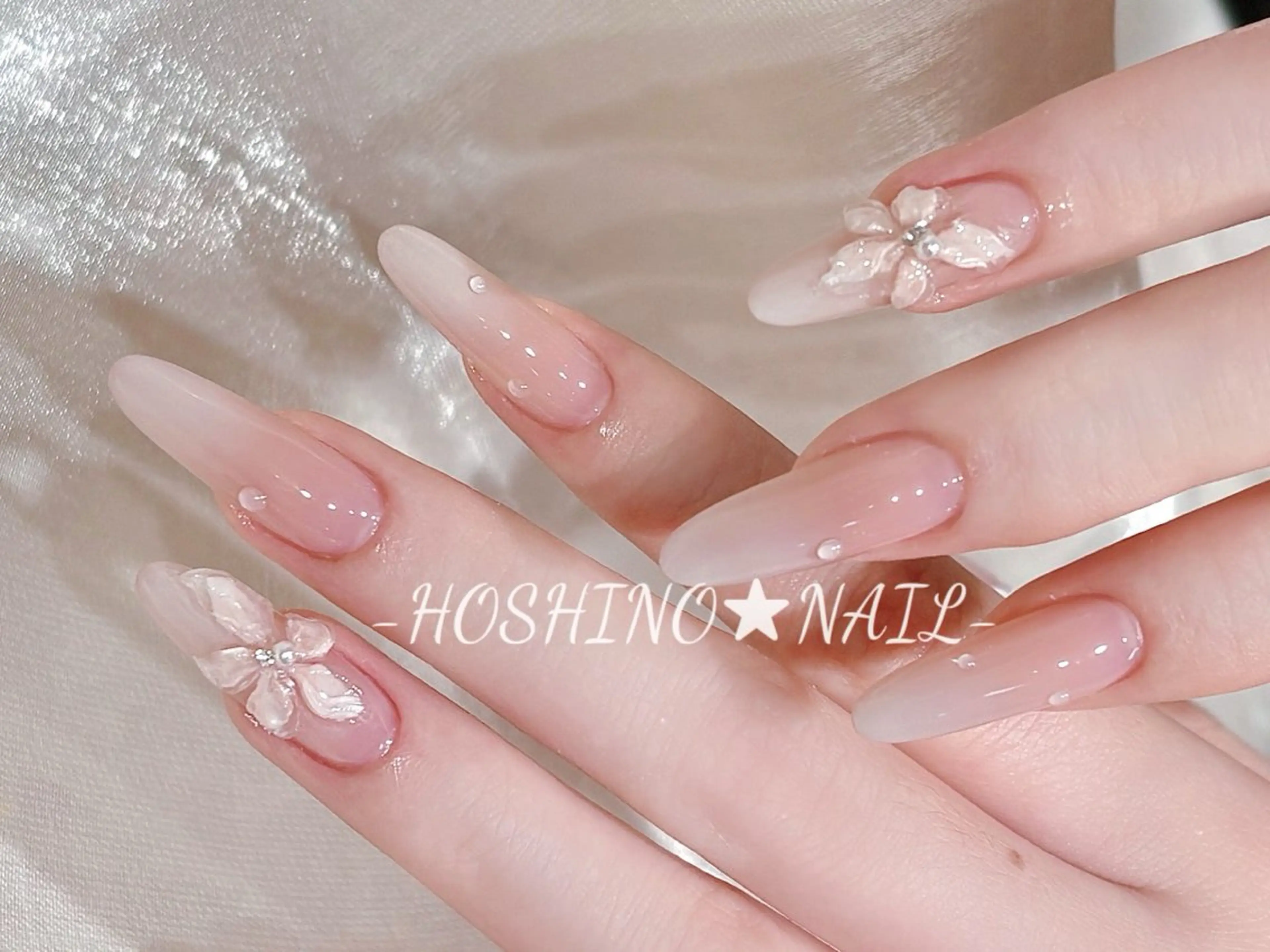 ネイル オーロラネイル チークネイル ドット フットネイル フレンチネイル ハンドネイル ★HOSHINO NAIL★新宿店のネイルデザイン