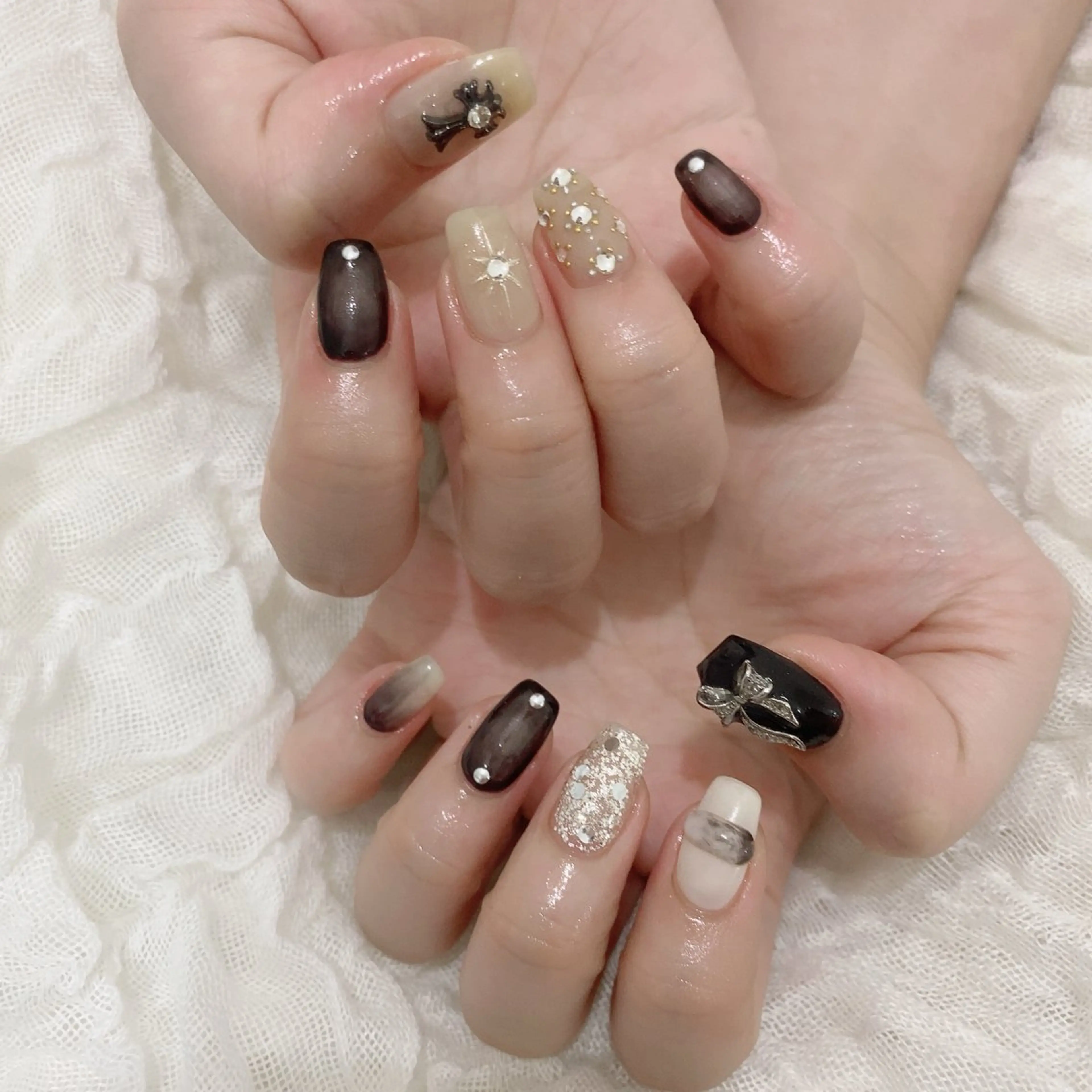 ネイル ミラーネイル ハンドネイル SOL NAILのネイルデザイン