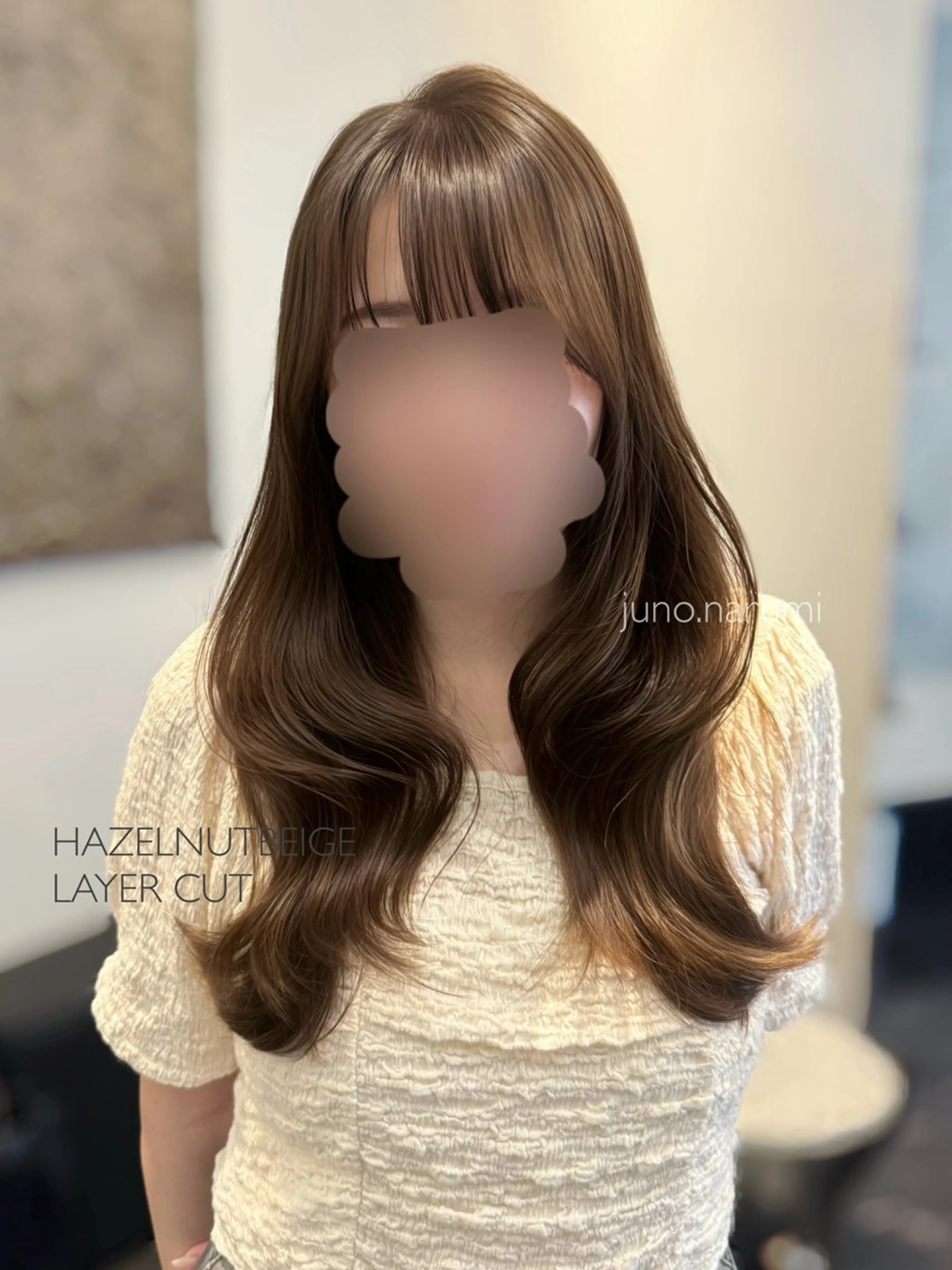 ロング カラー 韓国JUNOヘア narumi‎🤍のヘアスタイル