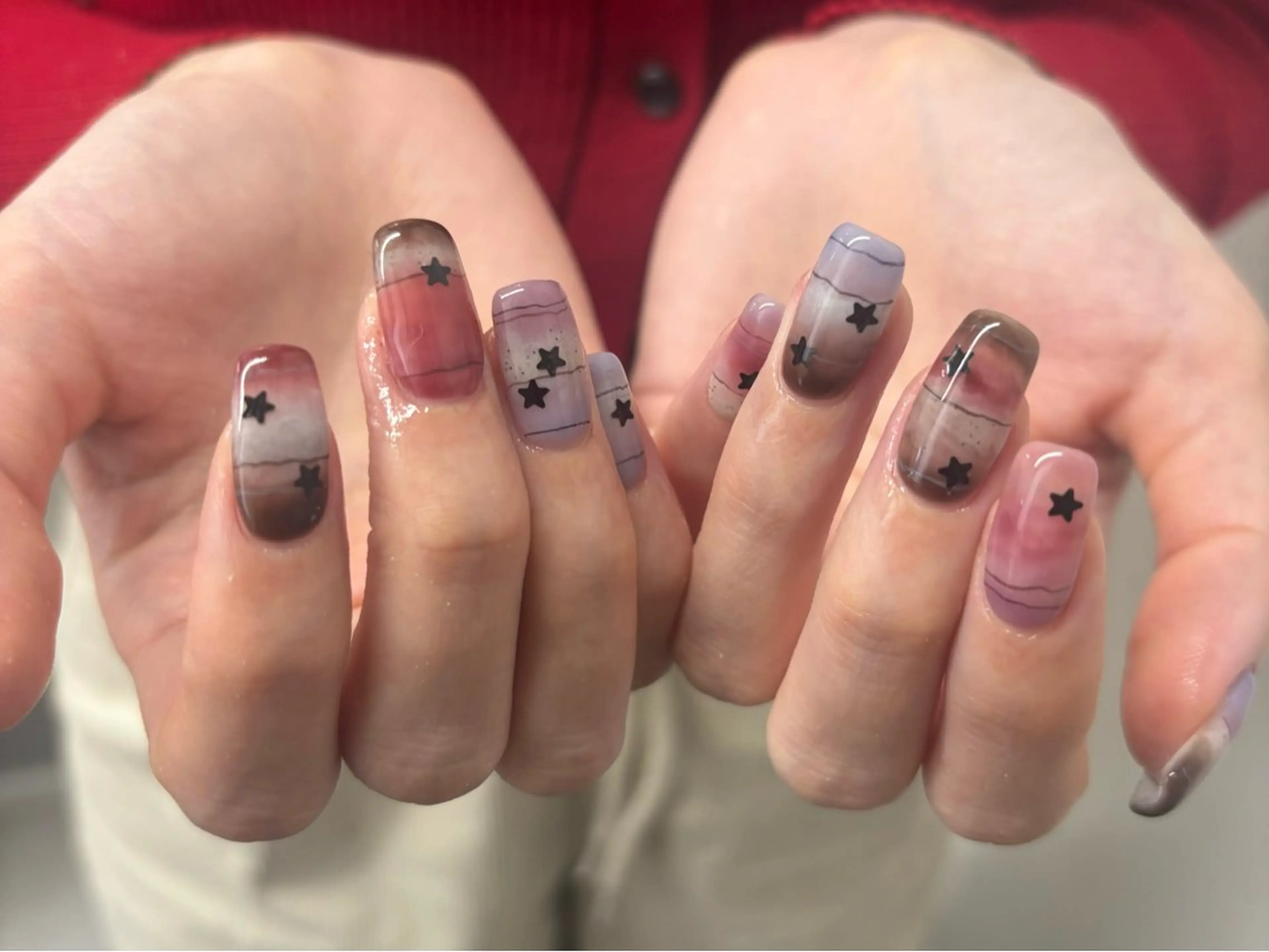 ネイル ハンドネイル rina ニュアンス♡ワンホンのネイルデザイン