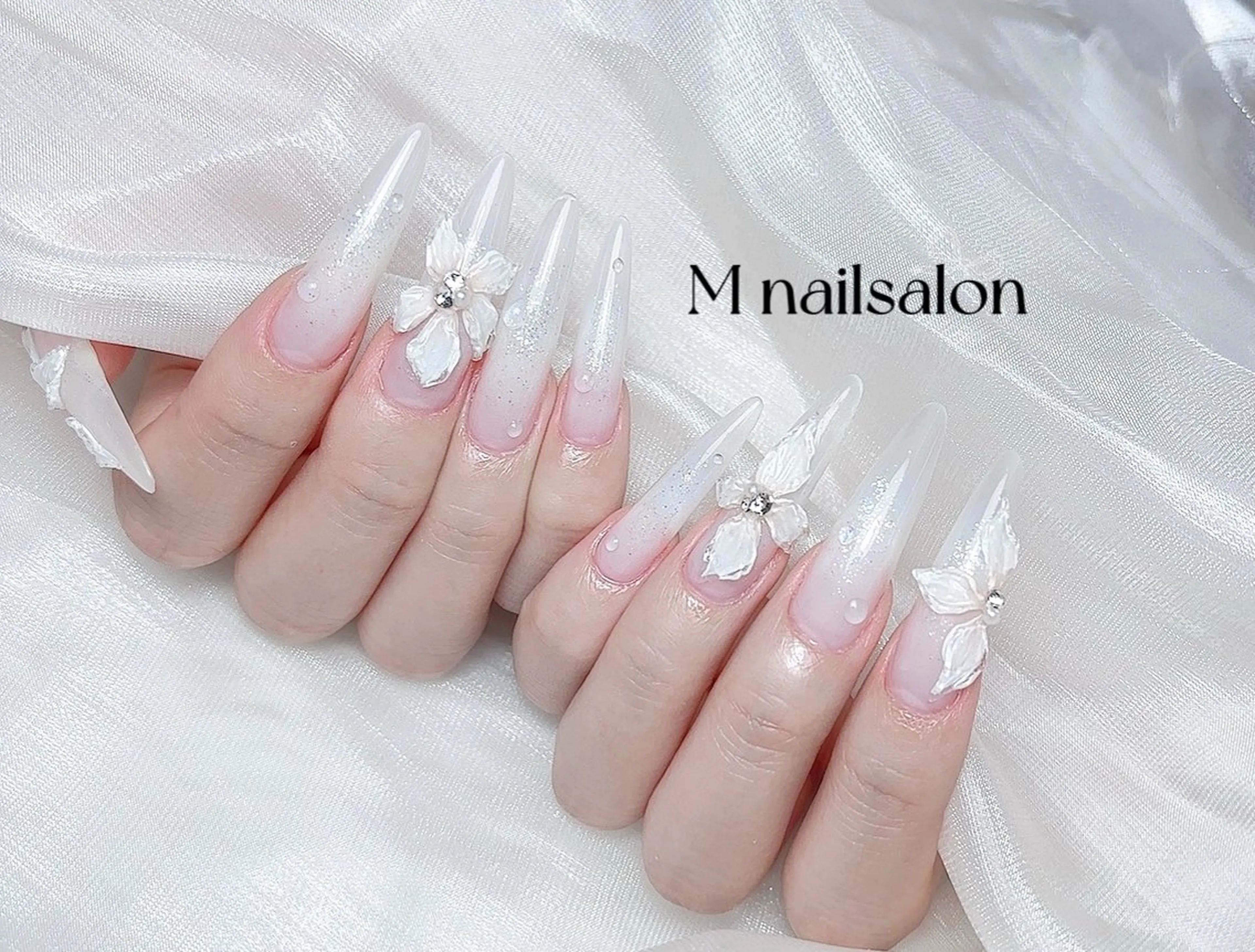 ネイル ハンドネイル M🌷nail 長さだし専門店のネイルデザイン