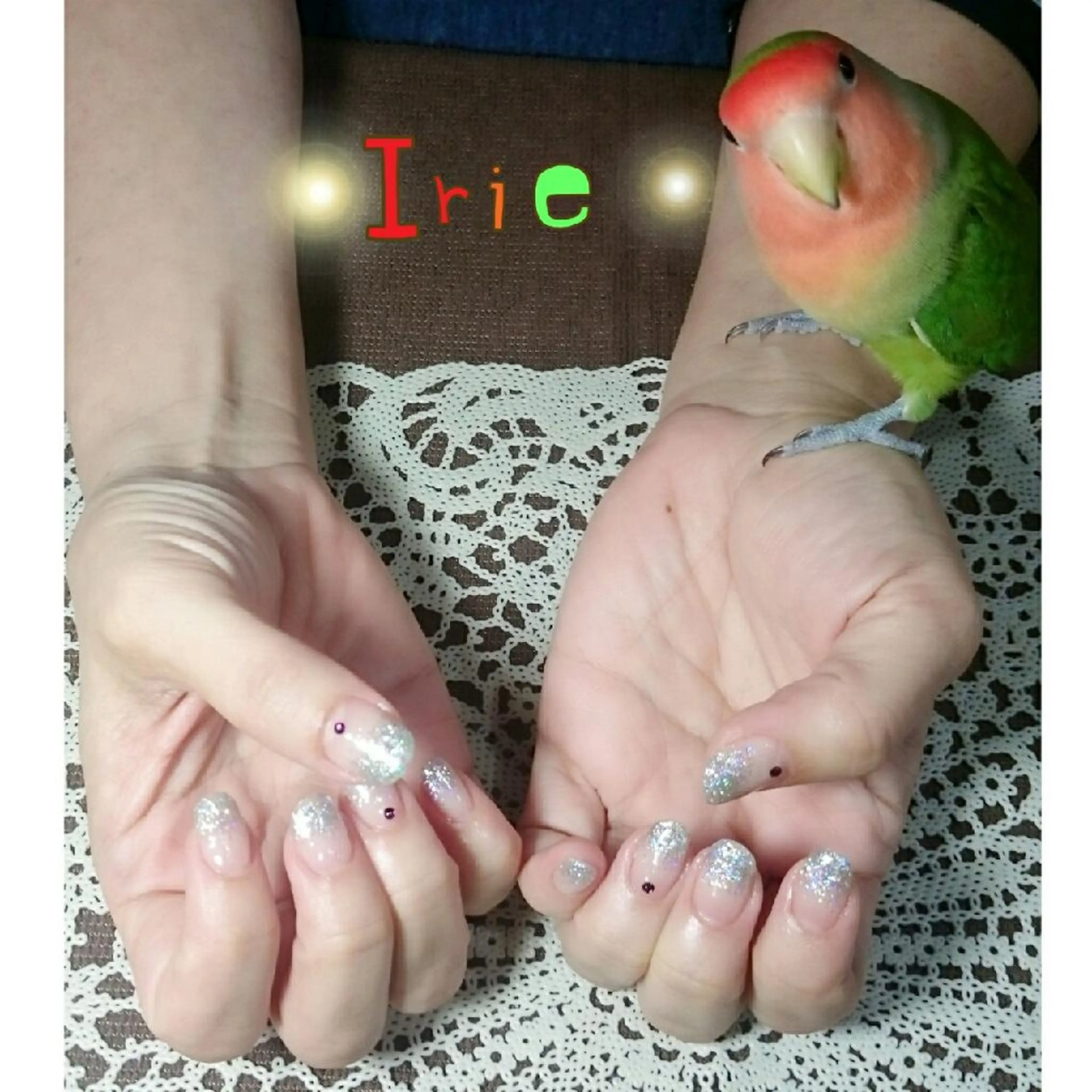 カラー パーマ ヘアアレンジ メンズ キッズ ネイル ラメ(グリッター) ラメグラデーション Hair salon Irie所属・與儀 知佳のネイルデザイン