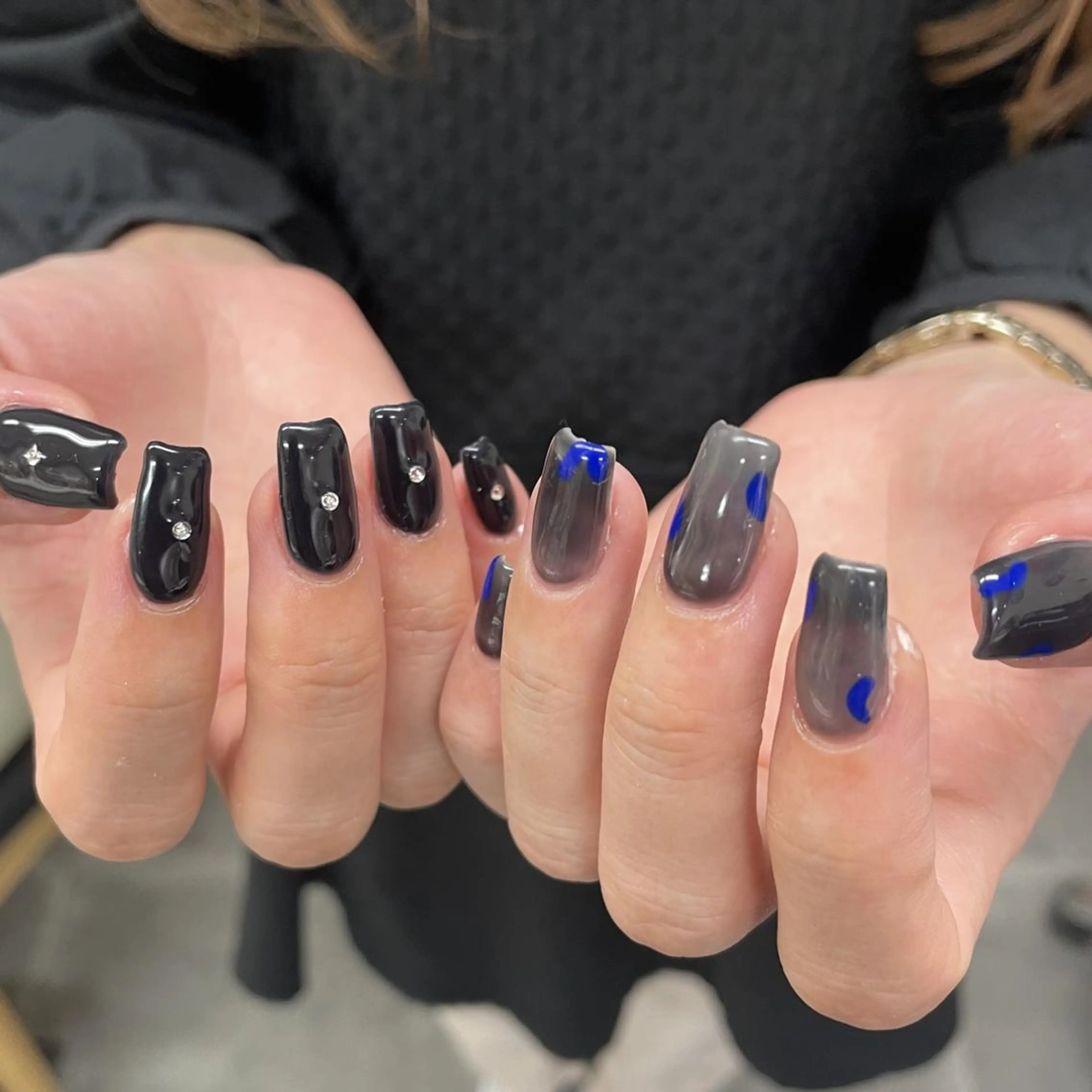 ネイル アートネイル フレンチネイル ジェルネイル ニュアンスネイル ショートネイル nailstudio eviz新宿店のネイルデザイン