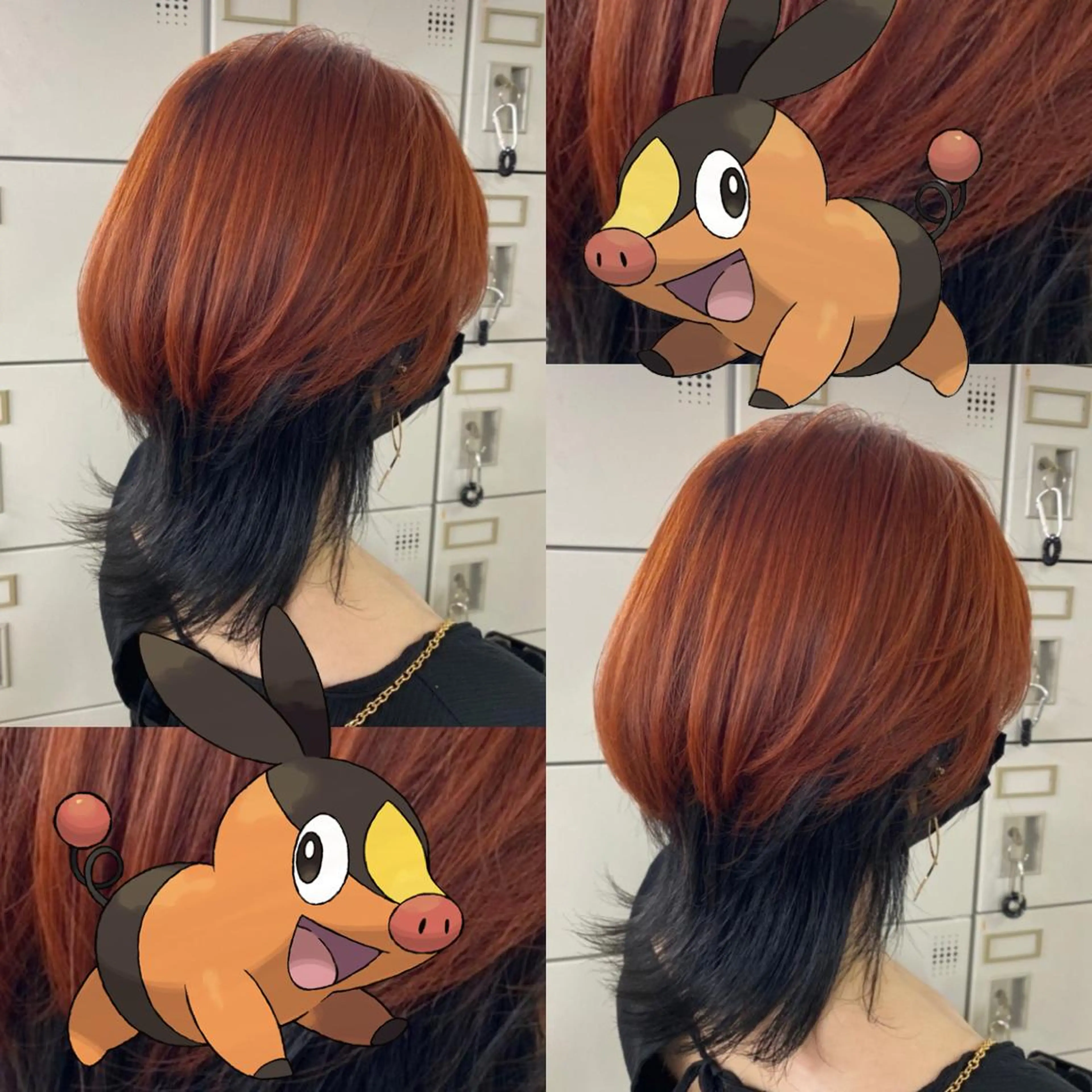 ミディアム ARMONY 神宮前所属・コテ巻き風パーマ 🦋そま🦋のヘアスタイル