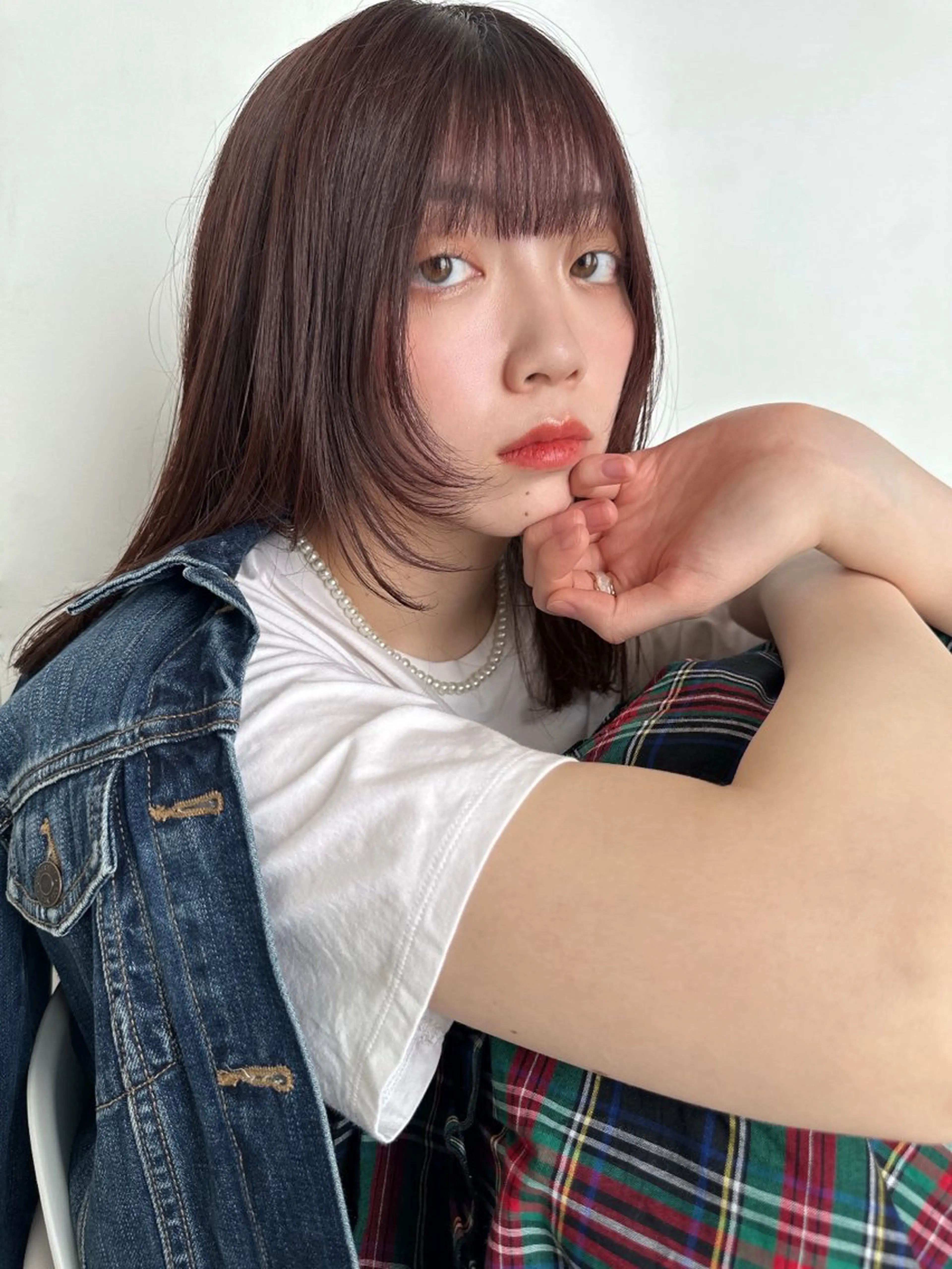 セミロング 顔周りカット レイヤーカット BEAPLY【ビプリー】所属・【BEAPLY】 ユウキのヘアスタイル