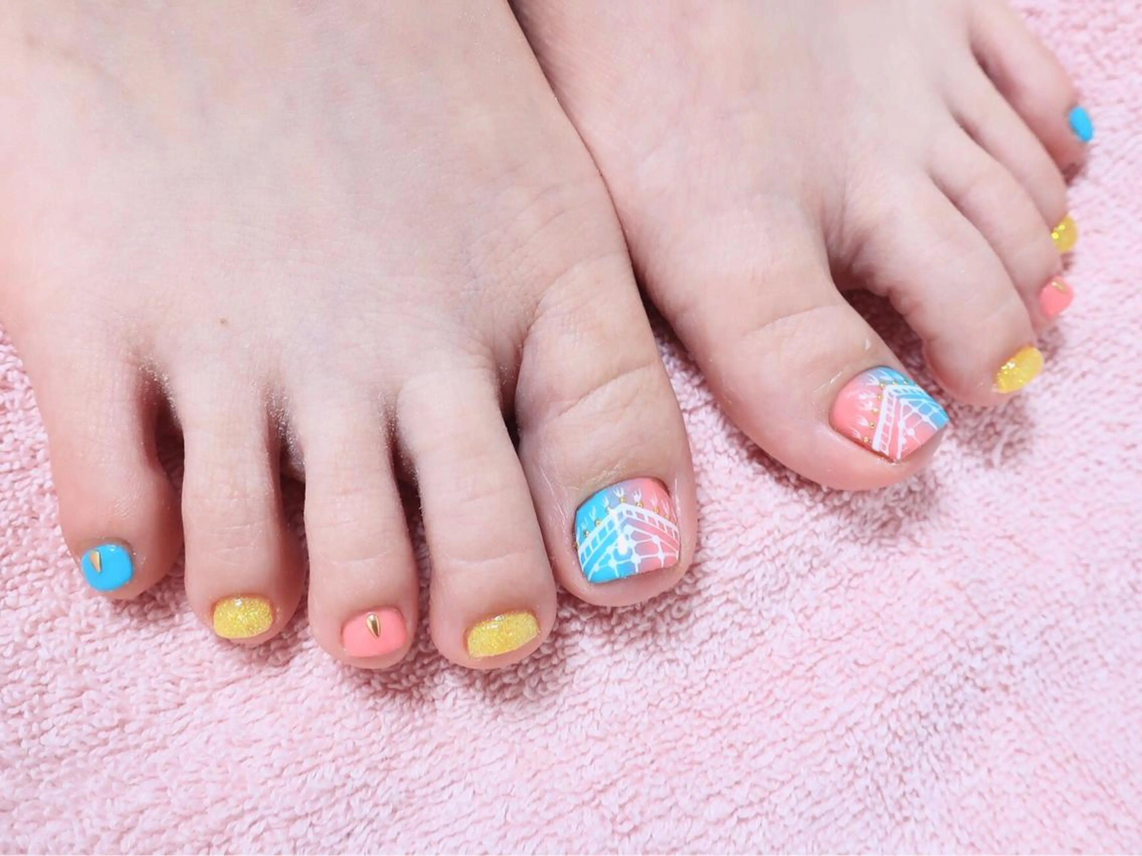 ネイル フットネイル つきかわ ともみのネイルデザイン