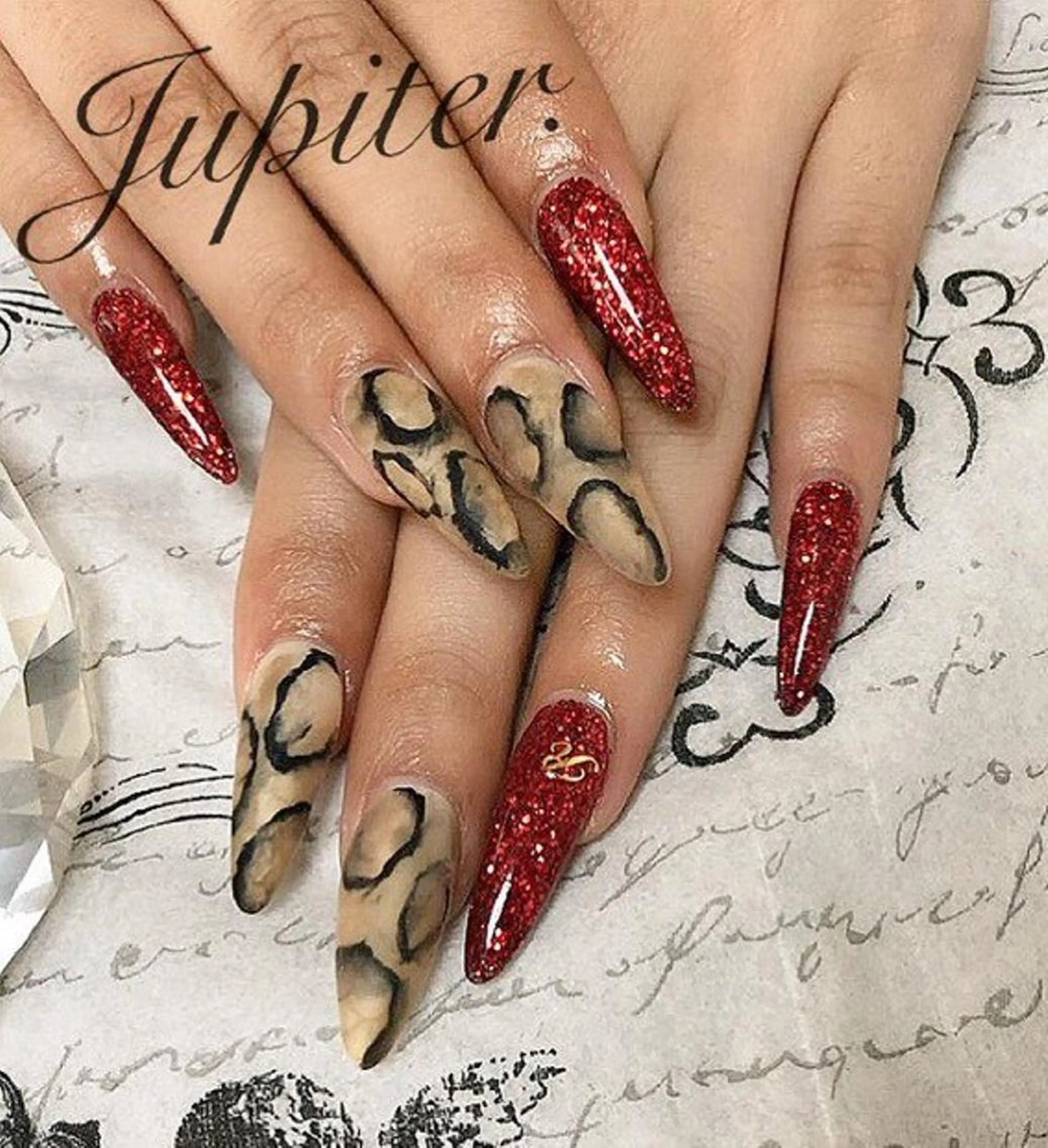 ネイル ラメ(グリッター) スカルプネイル PrivateSalon Jupiter所属・Jupiter .のネイルデザイン