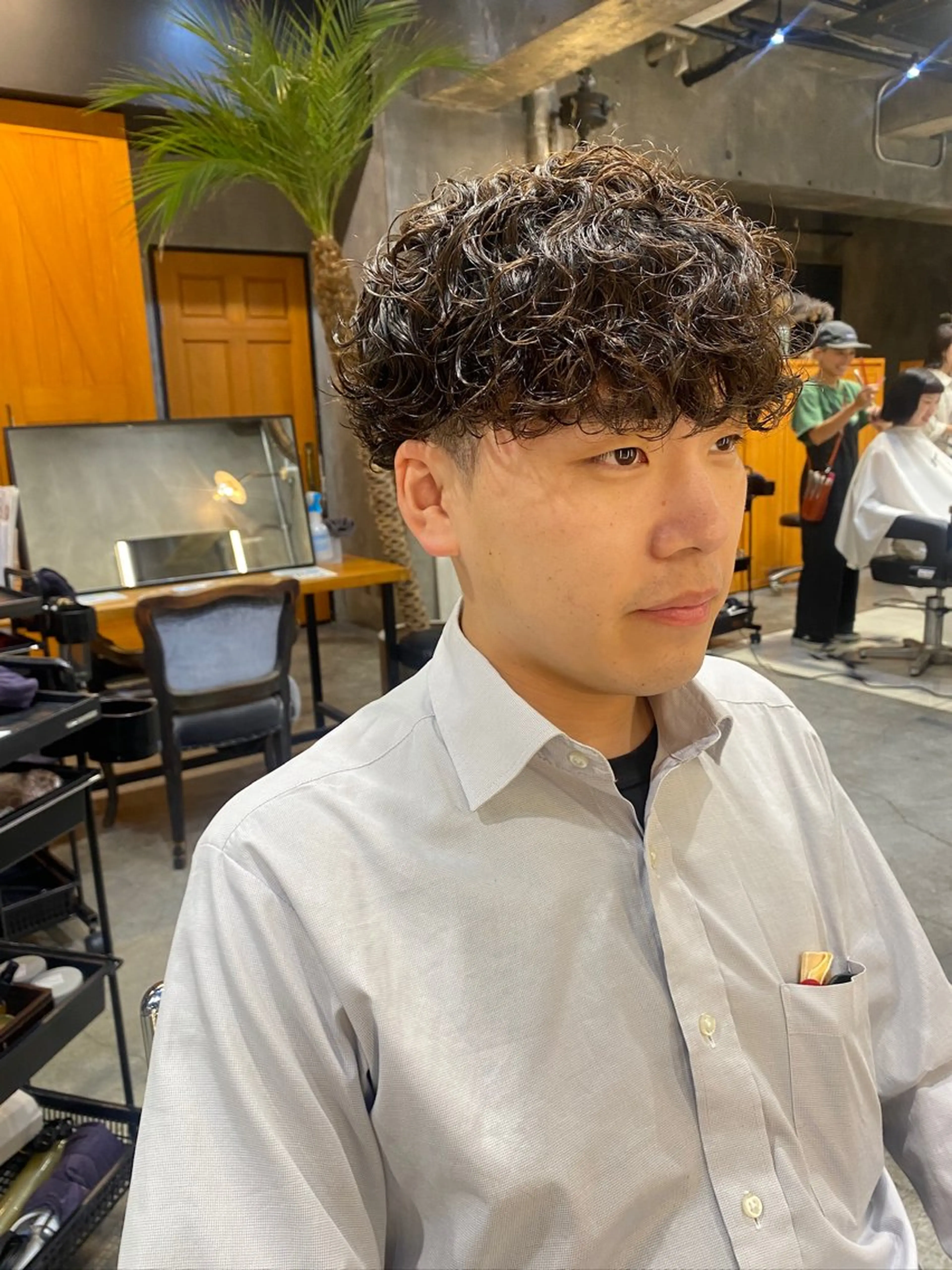 ショート パーマ メンズ カット パーマ トリートメント ◽️モードヘア◽️ SHOUTOのヘアスタイル