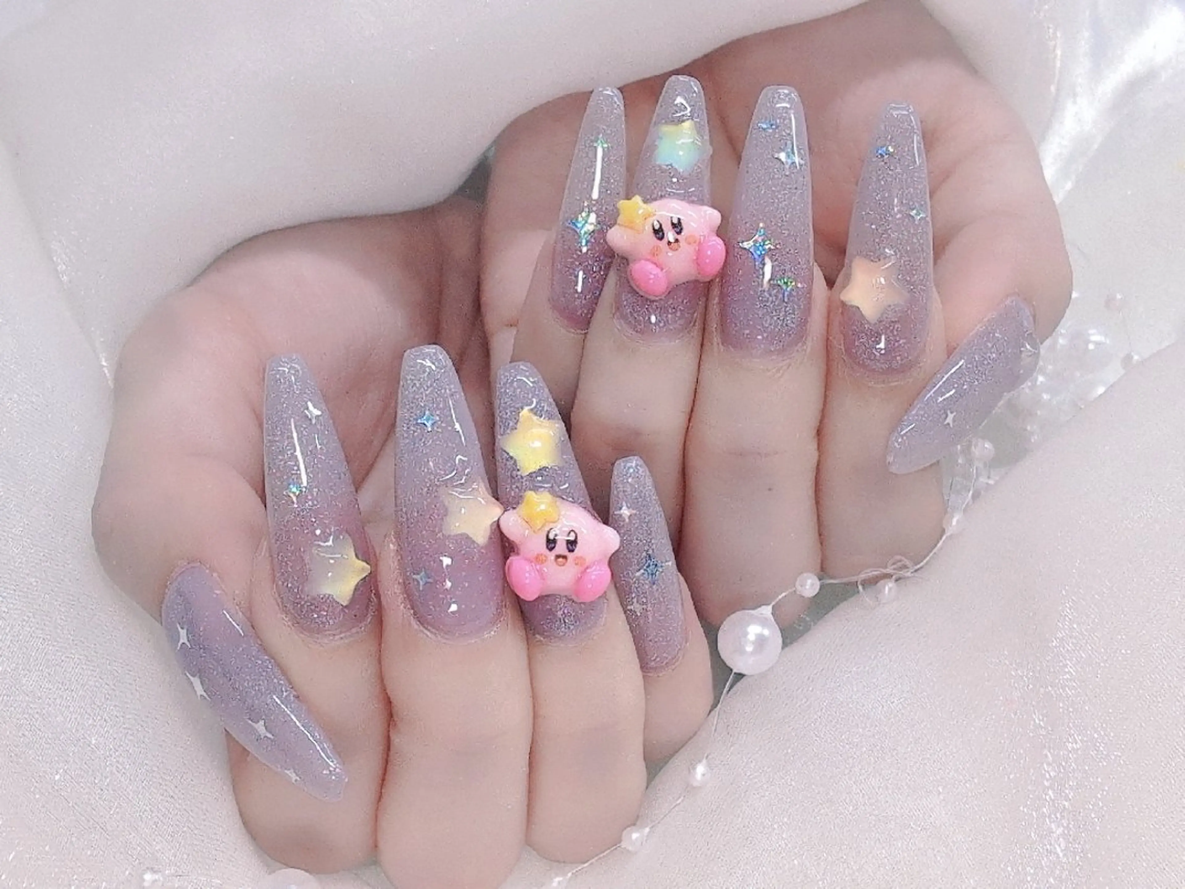 ネイル チークネイル 成人式 長さ出し フラッシュネイル フレンチネイル Chouette Nailのネイルデザイン