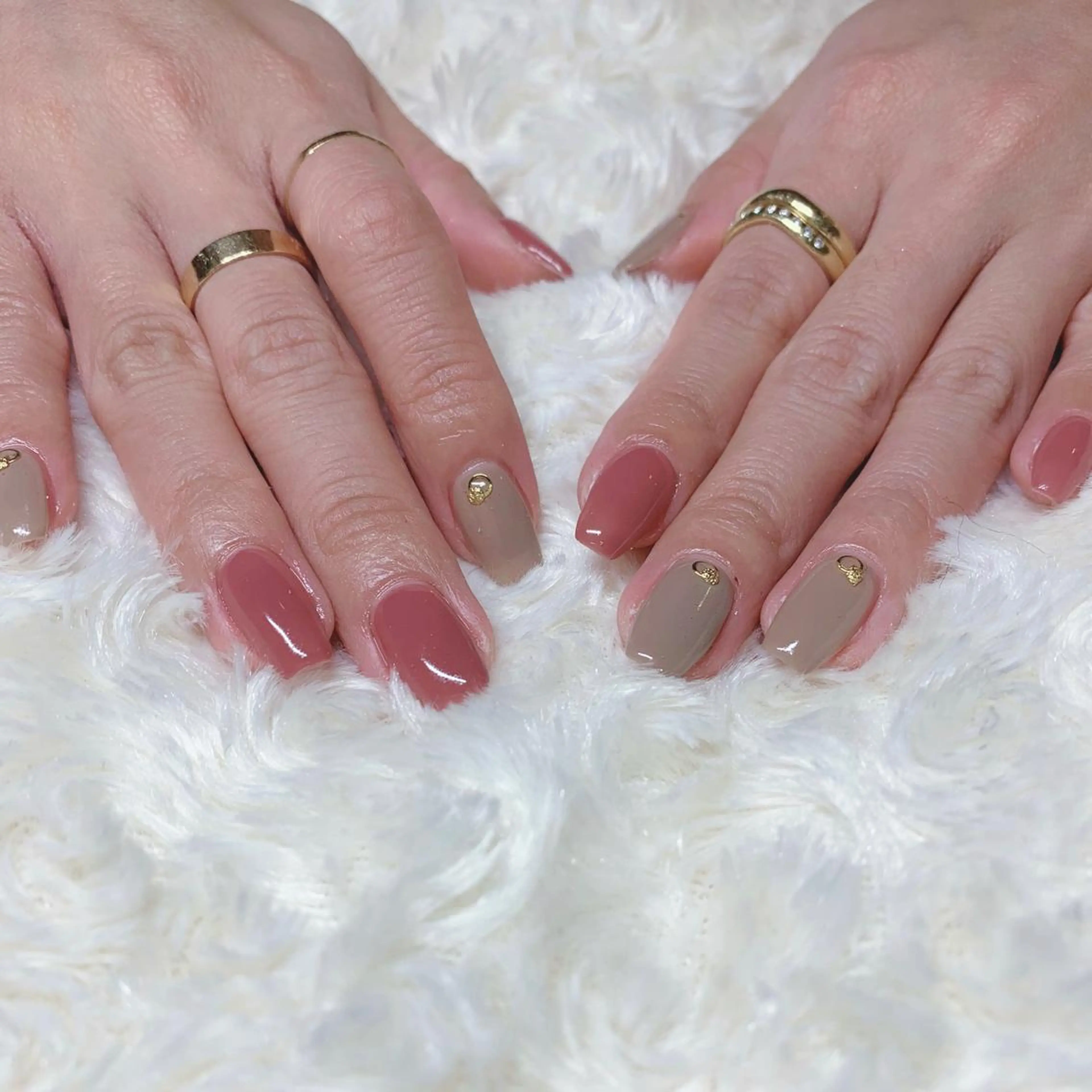 カラー ネイル ハンドネイル Cozy_ ilumのネイルデザイン