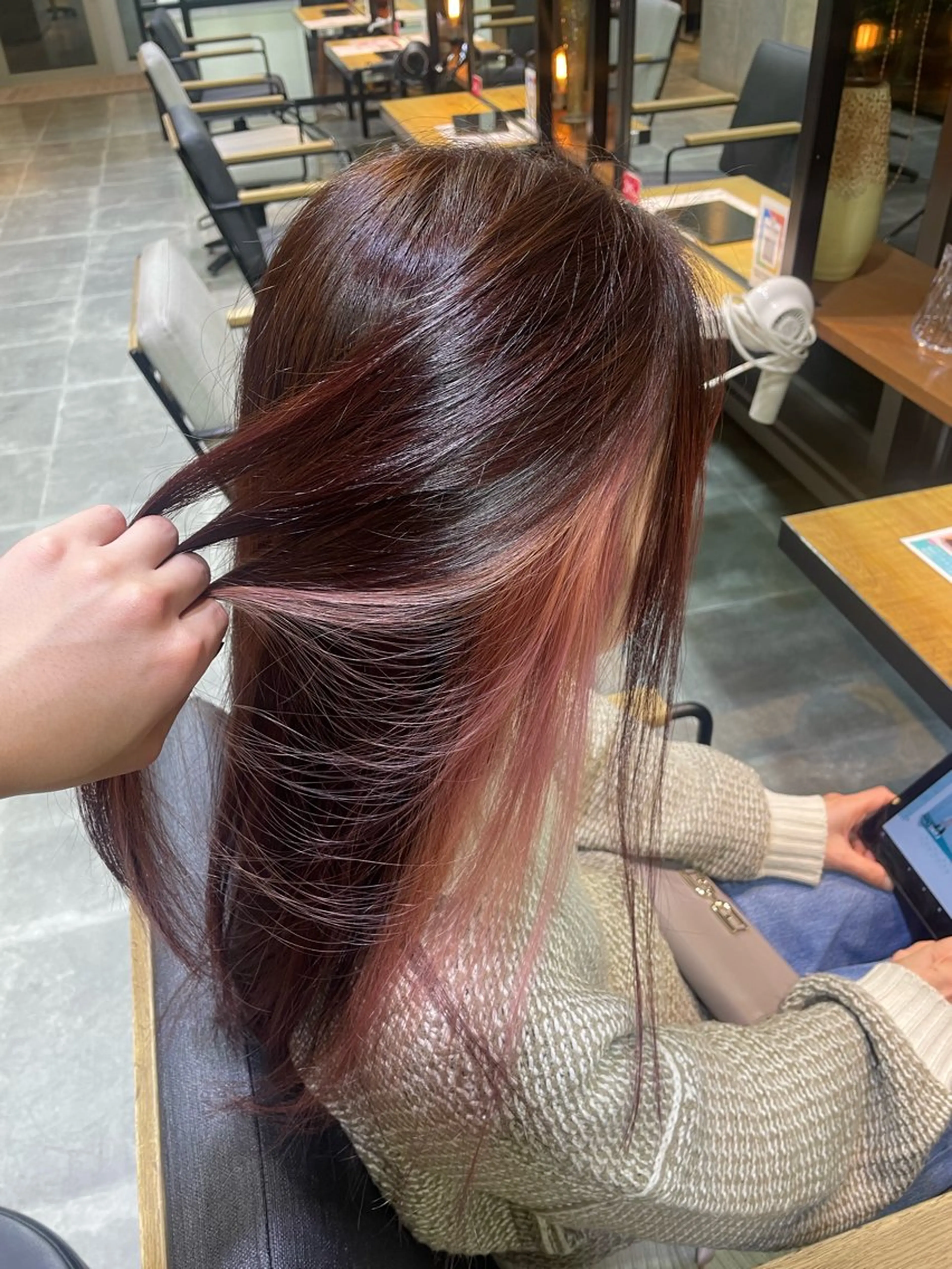 セミロング カラー 💎HYUGO❄️ portのヘアスタイル