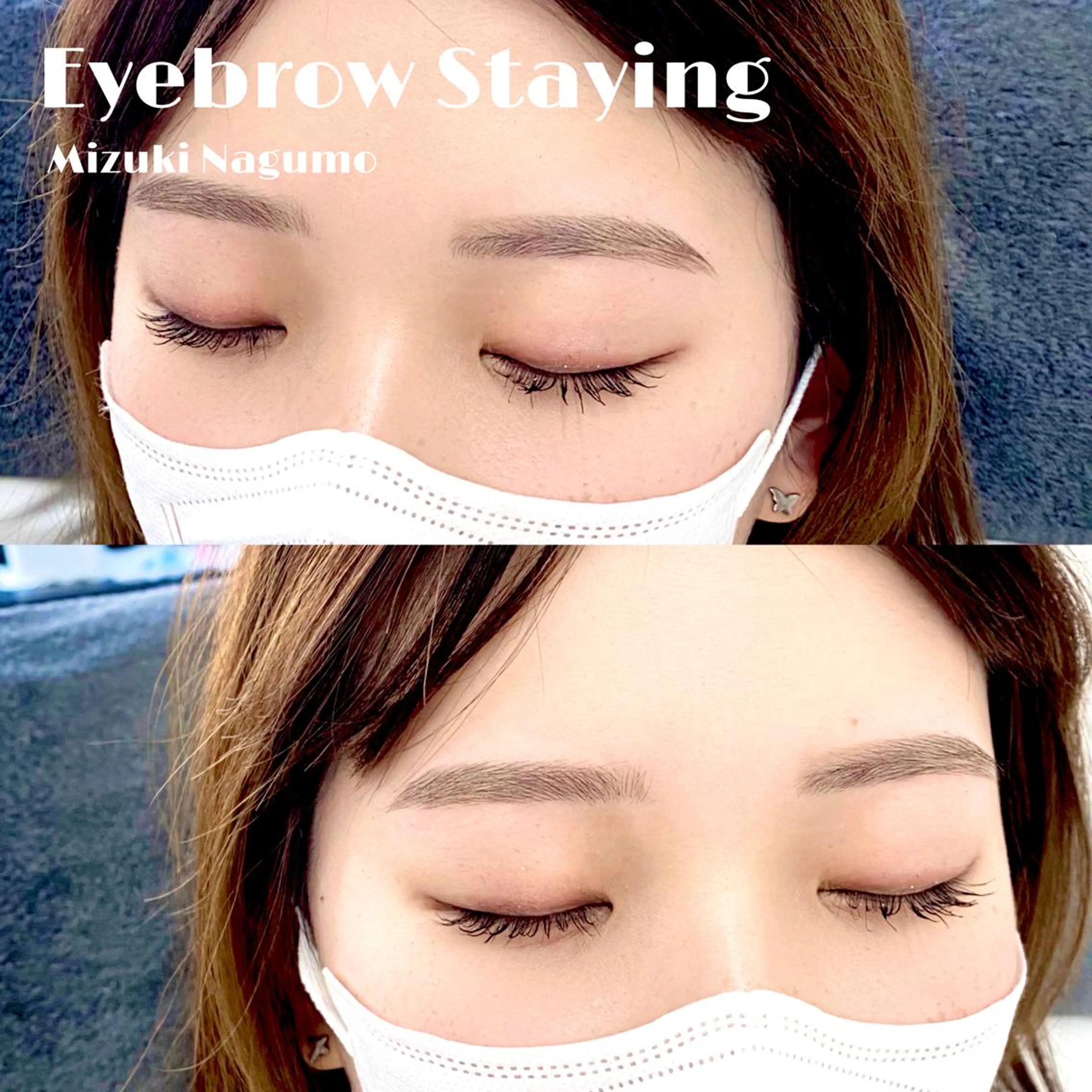 マツエク・マツパ アイブロウ 眉カラー ハリウッドブロウリフト 眉毛ワックス脱毛 カラーマツエク フラットラッシュ ワックス脱毛 眉カット その他(アイブロウ) & eye なぐもみずきのマツエク・マツパデザイン