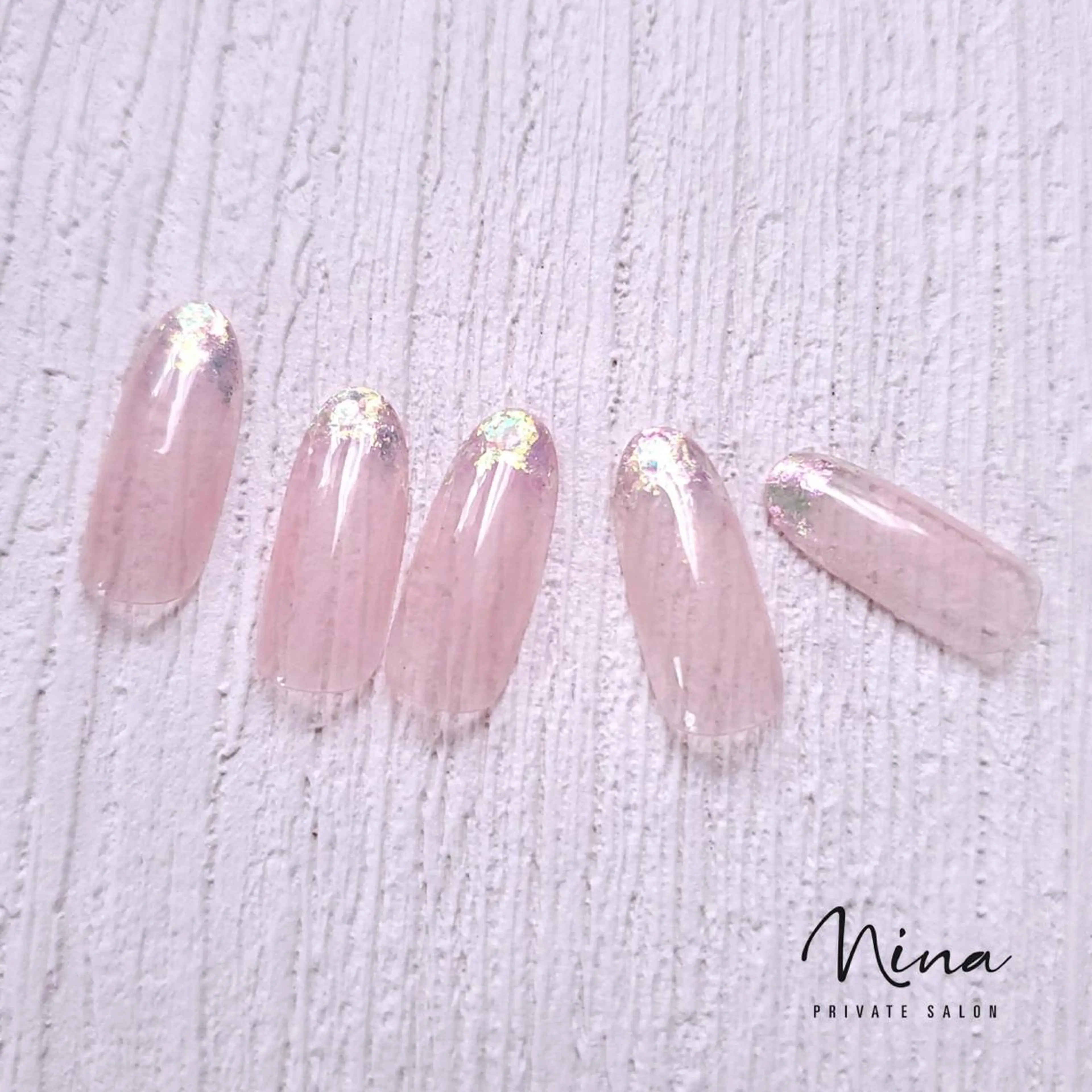 ネイル オーロラネイル フレンチネイル ハンドネイル ネイル＆フットケアサロンアイアムアイ所属・ネイリスト モリシタのネイルデザイン