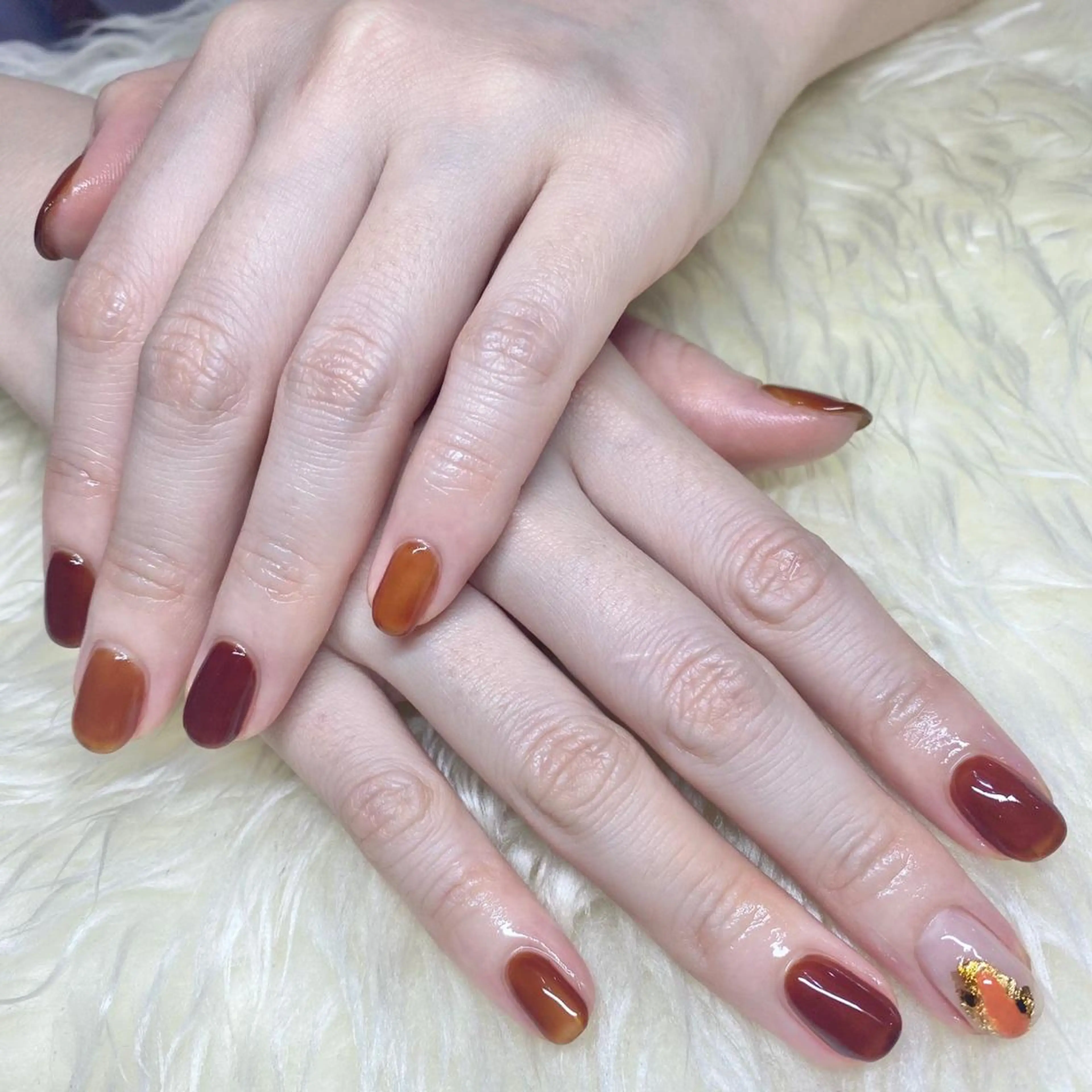 ネイル ワンカラーネイル ハンドネイル Nail&eye Belire 新宿のネイルデザイン