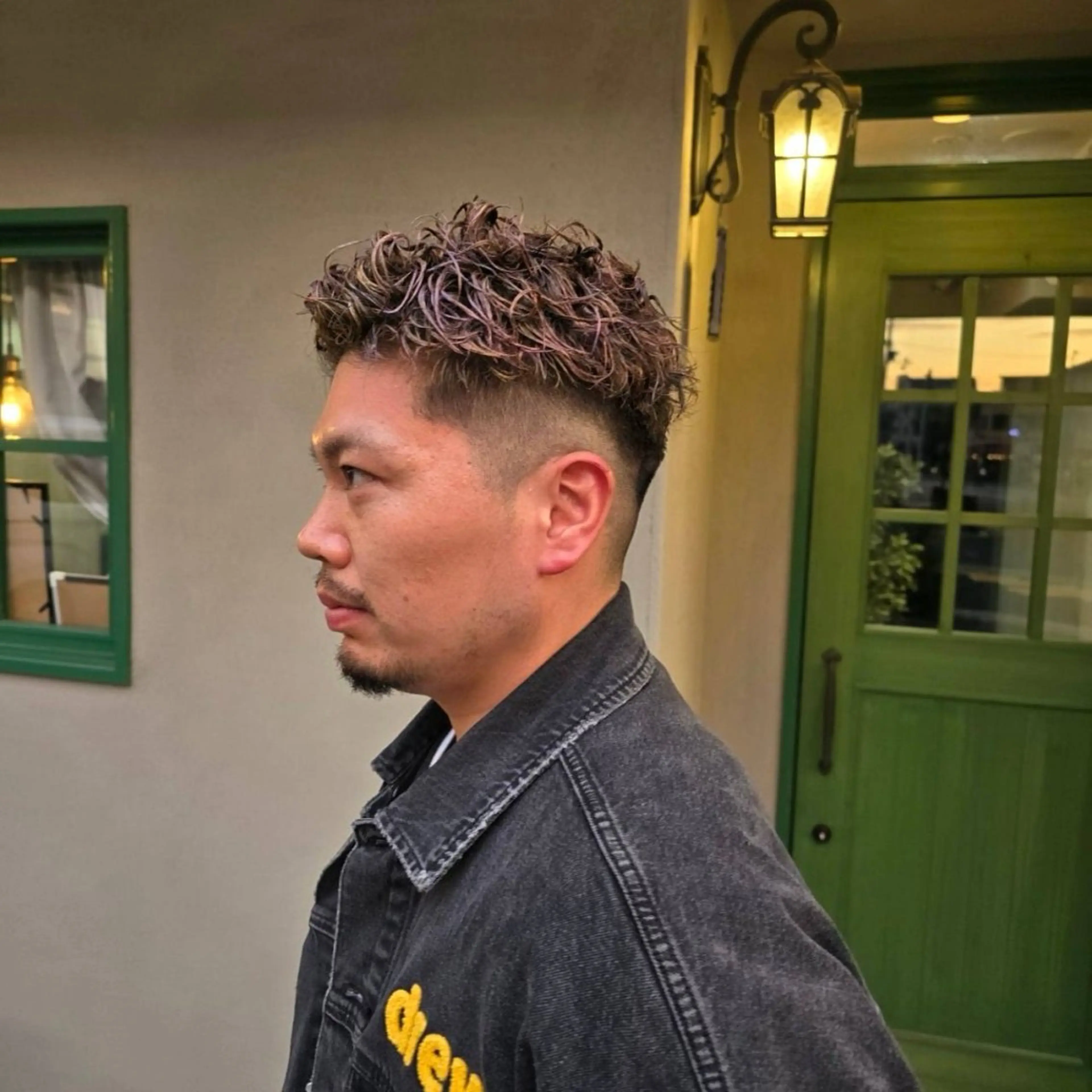 ショート パーマ メンズ メンズパーマ SHION men's permのヘアスタイル