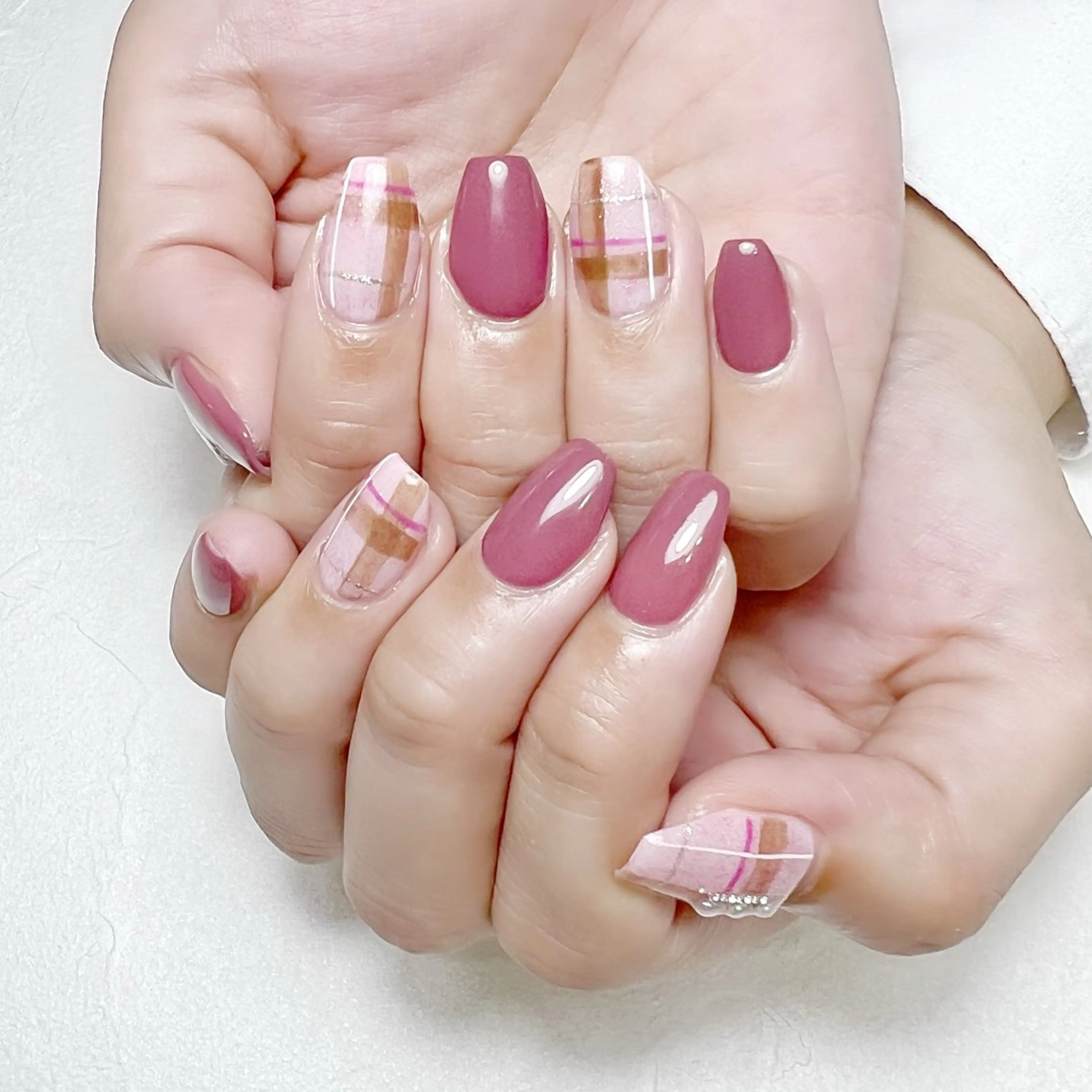 ネイル アートネイル ピンク rouse nail RISATOのネイルデザイン