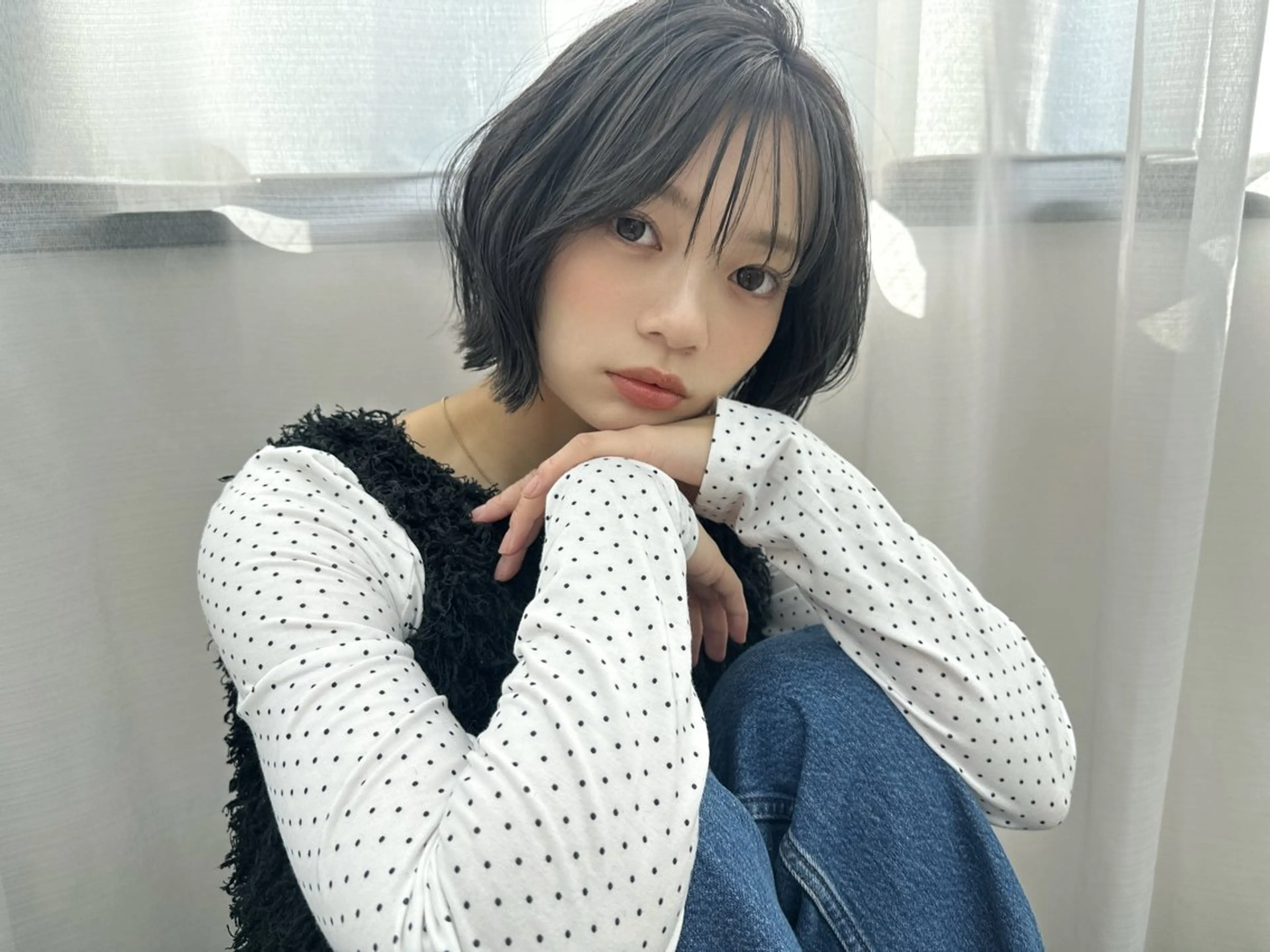 ブリーチしないWカラー➕カットの写真