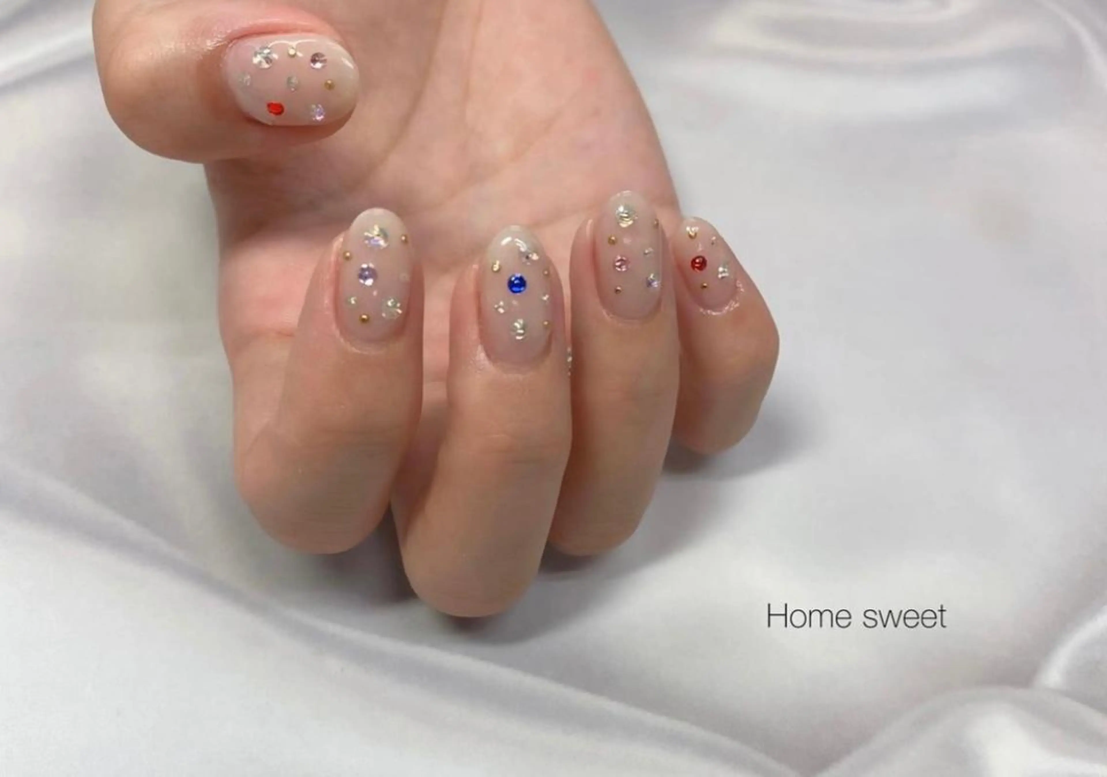 ネイル ハンドネイル ショートネイル. Home sweetのネイルデザイン