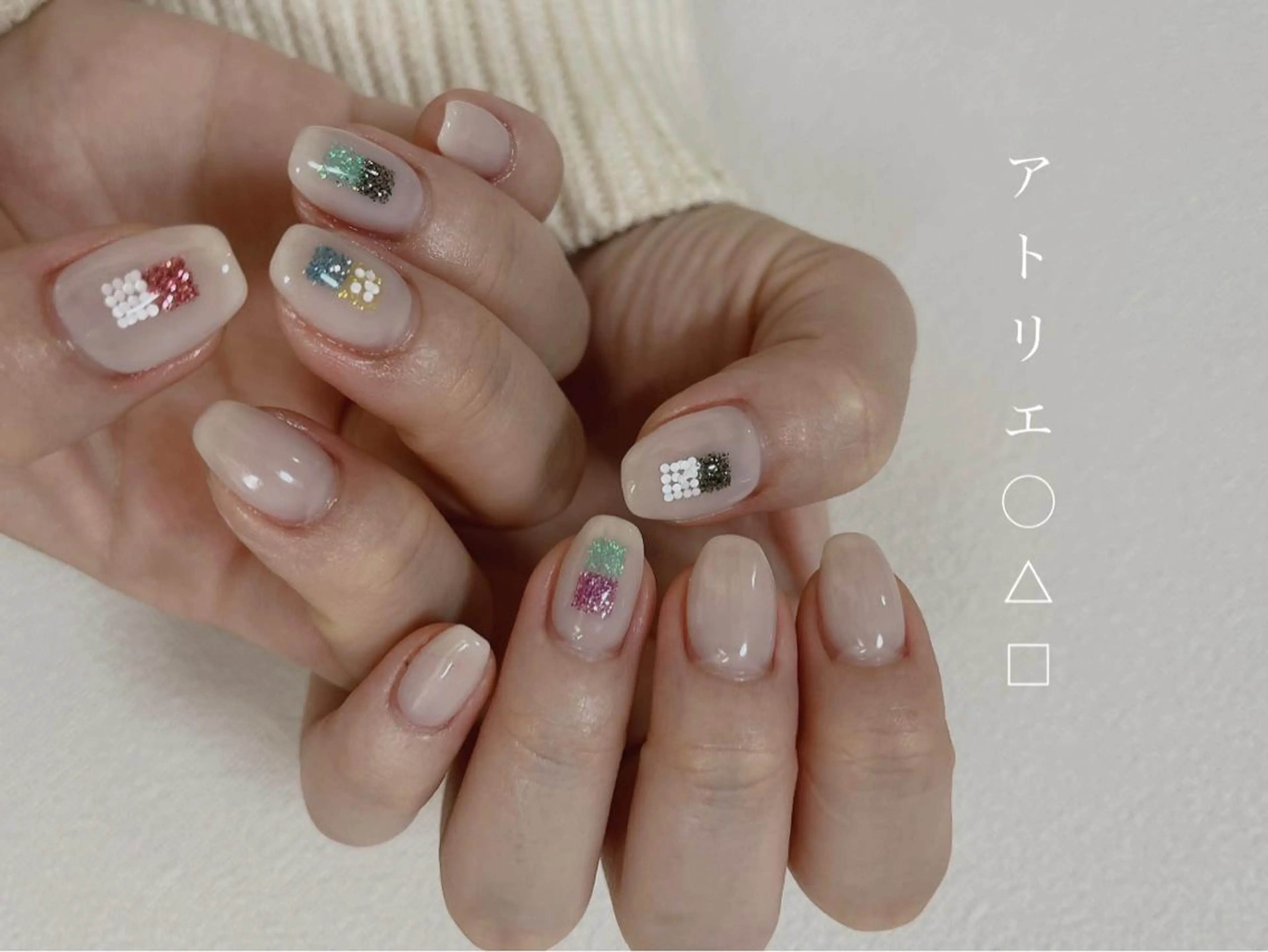 ネイル ハンドネイル アトリエ ○△□のネイルデザイン