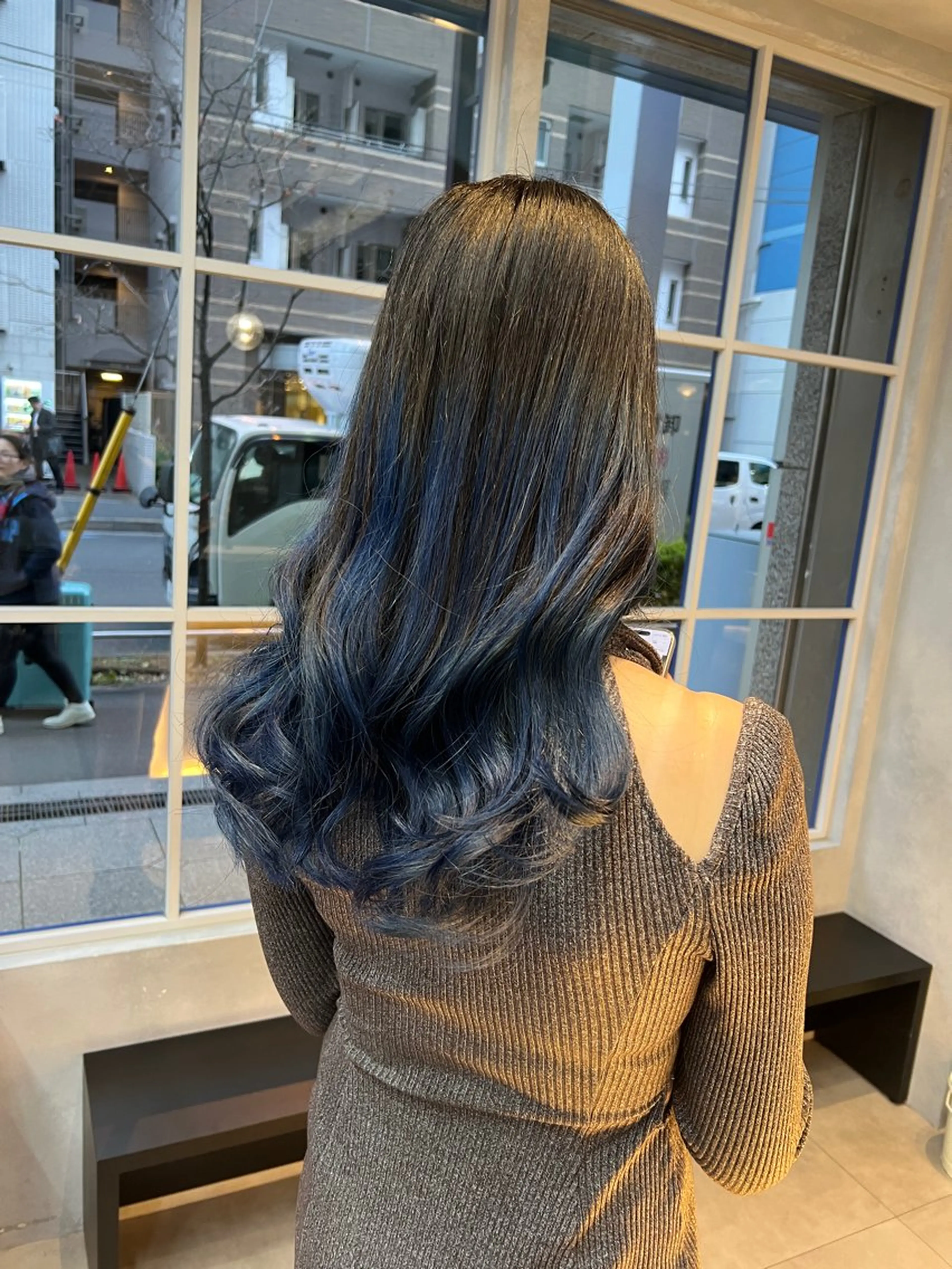 ロング カラー バレイヤージュ レイヤーカット 🐬rara 🐬のヘアスタイル