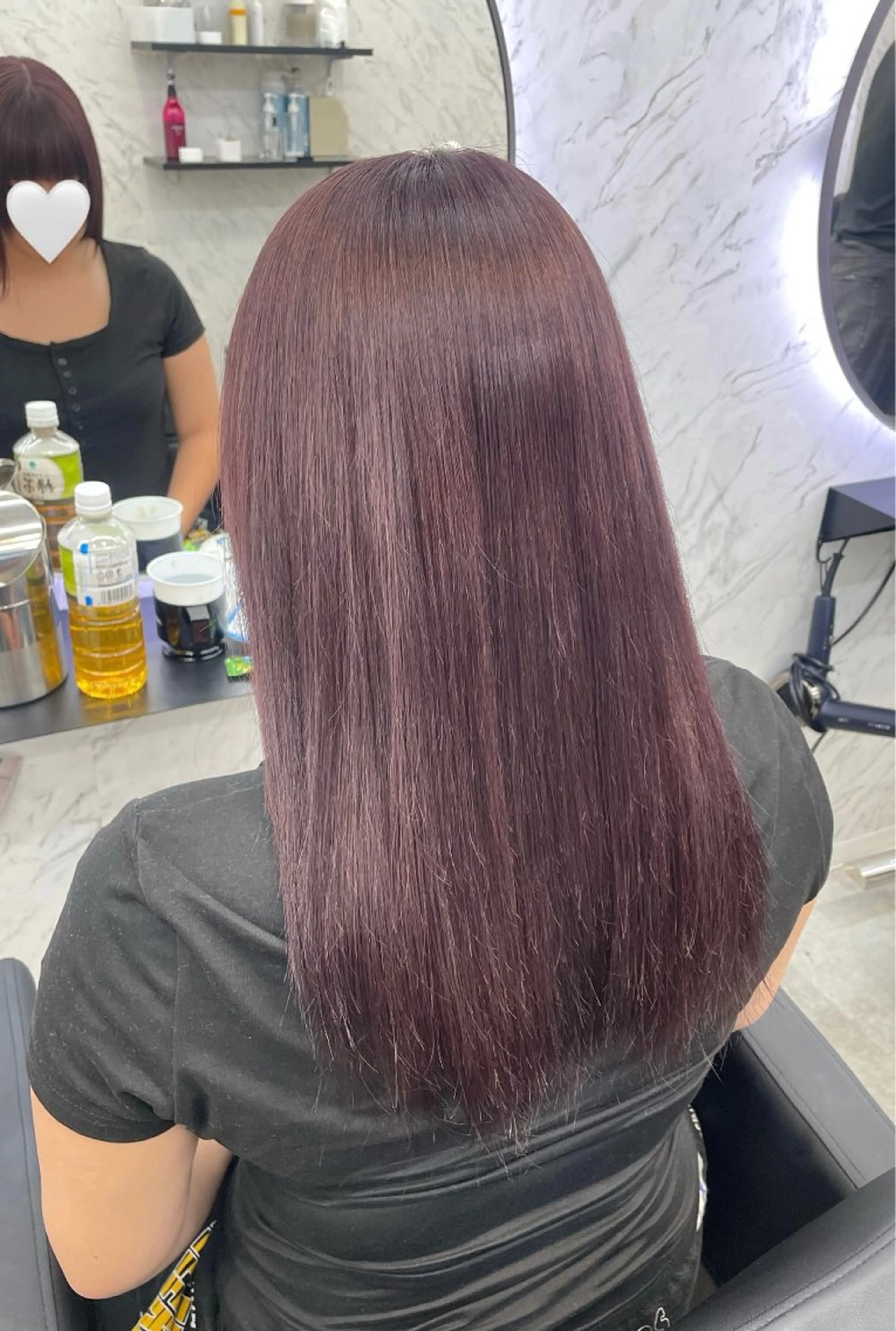 ロング カラー レッドカラー hair salon dot. mooda 韓国風サロン 町田店所属・韓国風ヘア🎀🩶 /♡𝓝𝓸𝓪♡のヘアスタイル