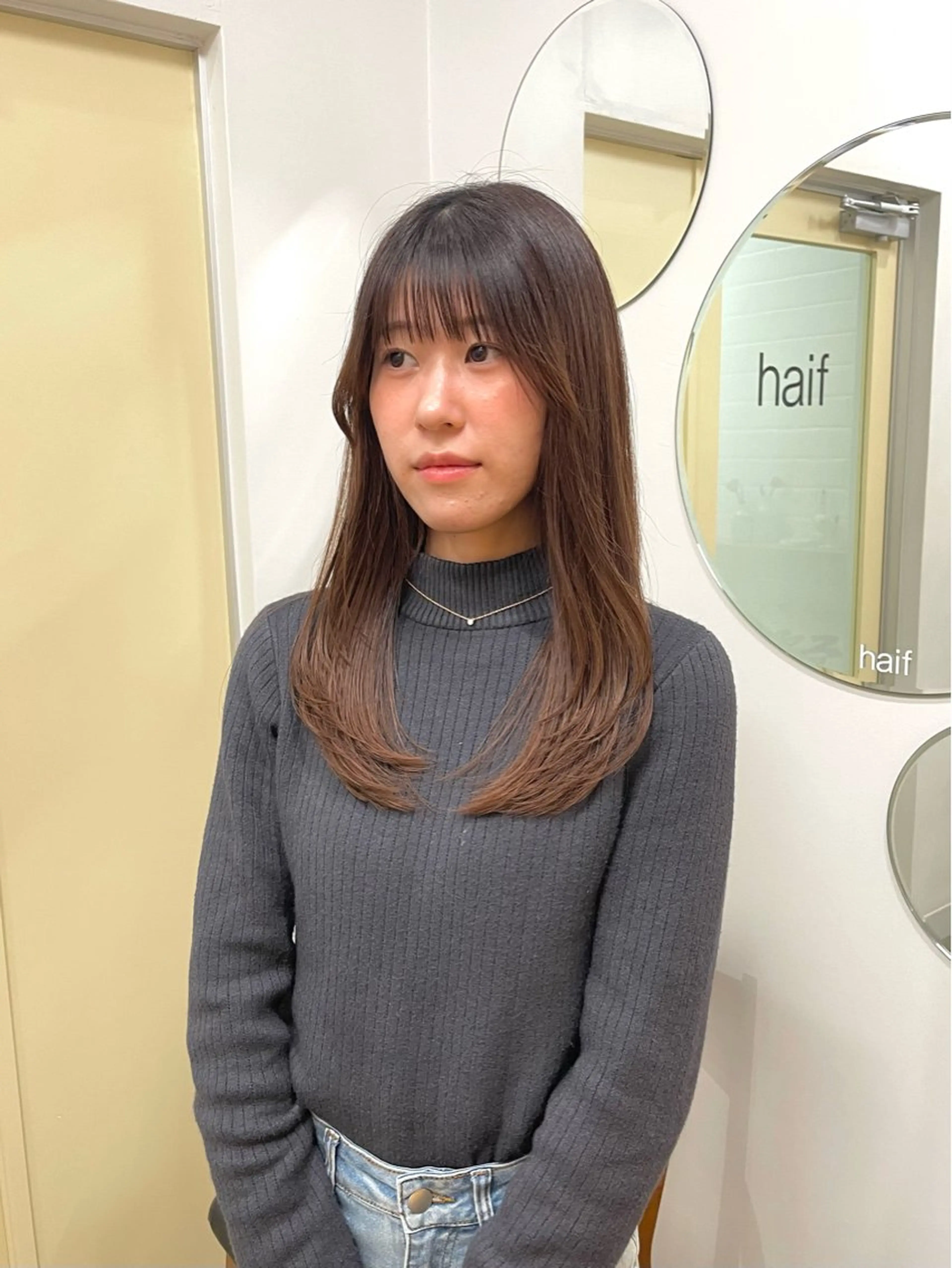 ロング レイヤーカット 古市 萌乃華のヘアスタイル