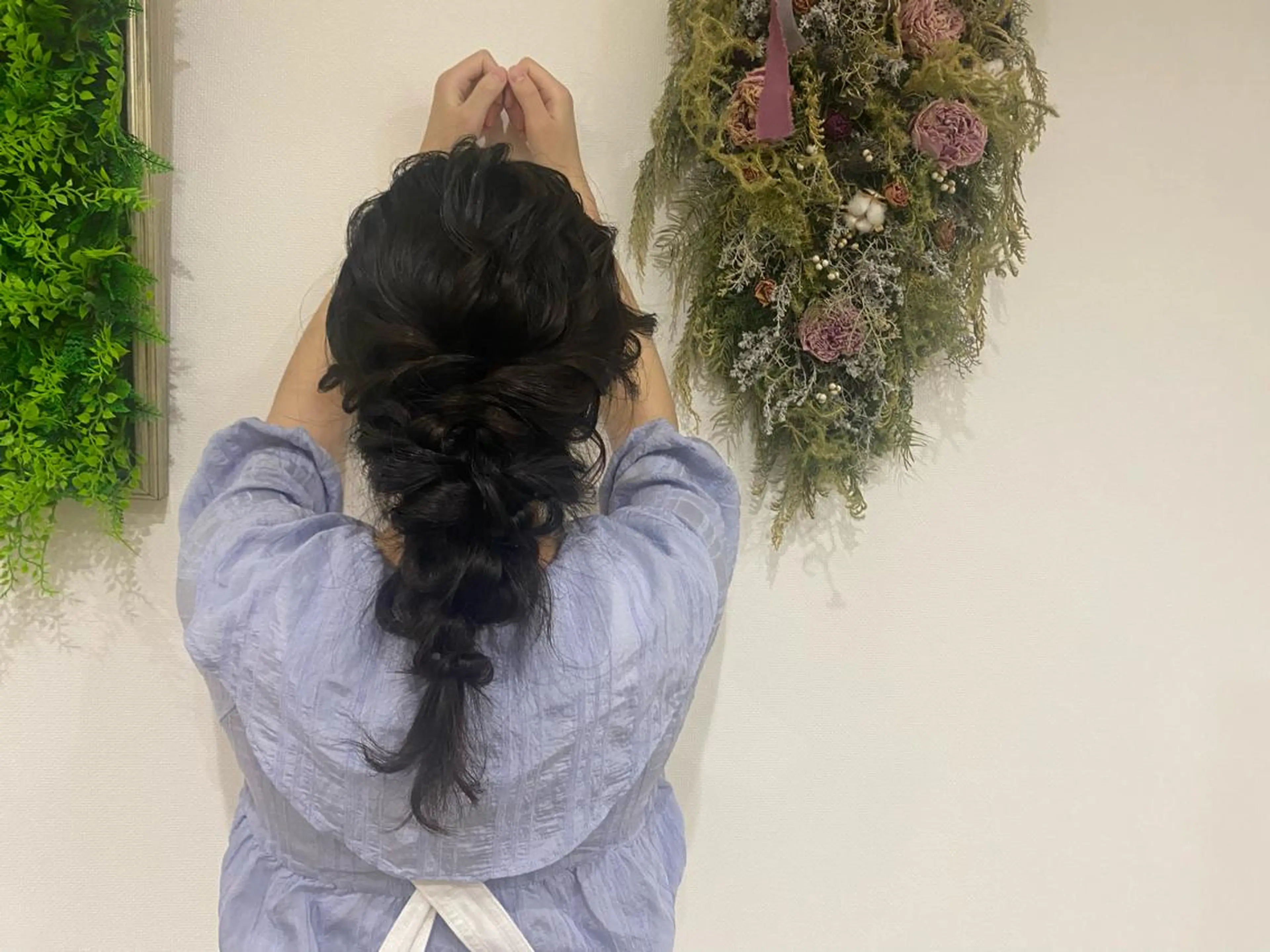 ロング ヘアアレンジ ブリーチなしベージュ /ヘアセット/ミユのヘアスタイル