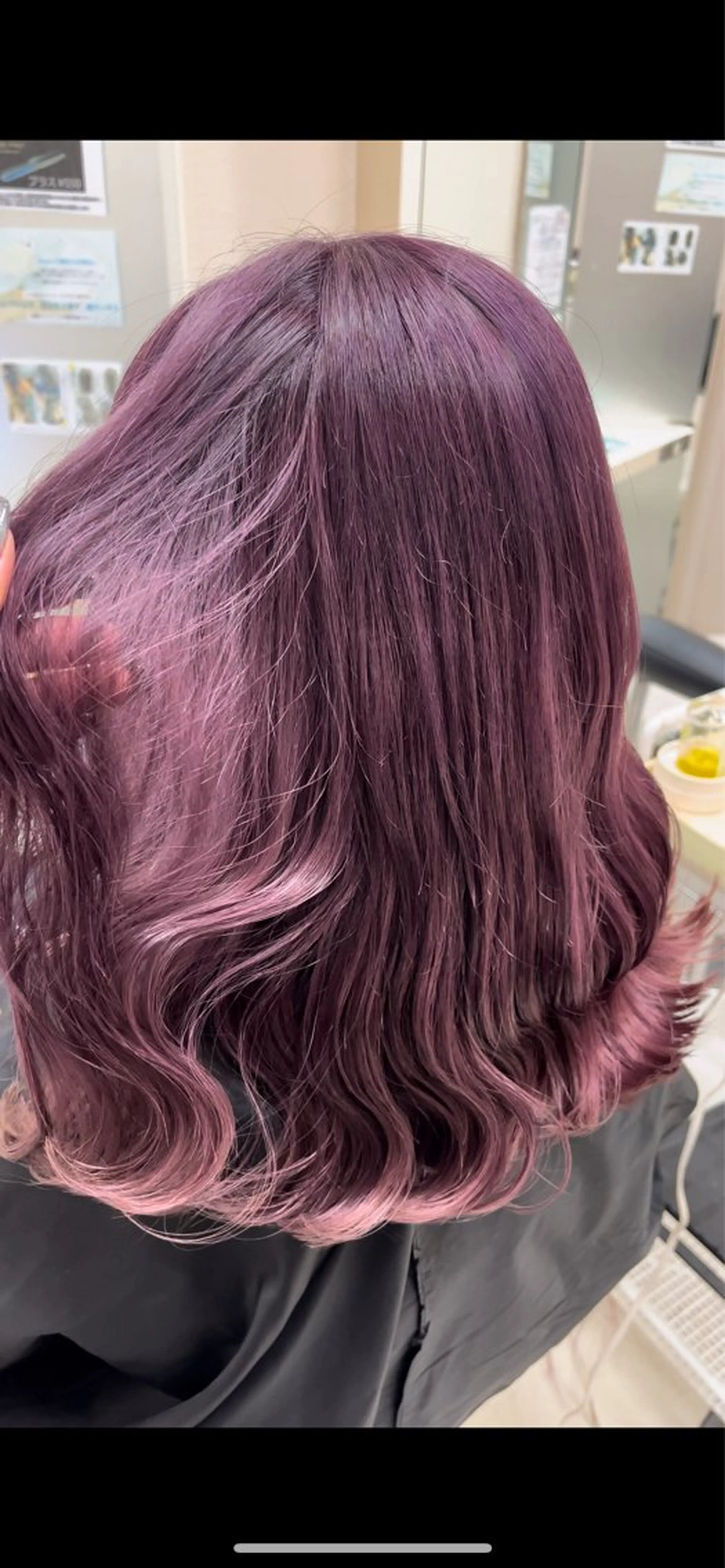 セミロング カラー ブリーチ カット ヘアカラー バレイヤージュ/ヘア アレンジ/shionのヘアスタイル