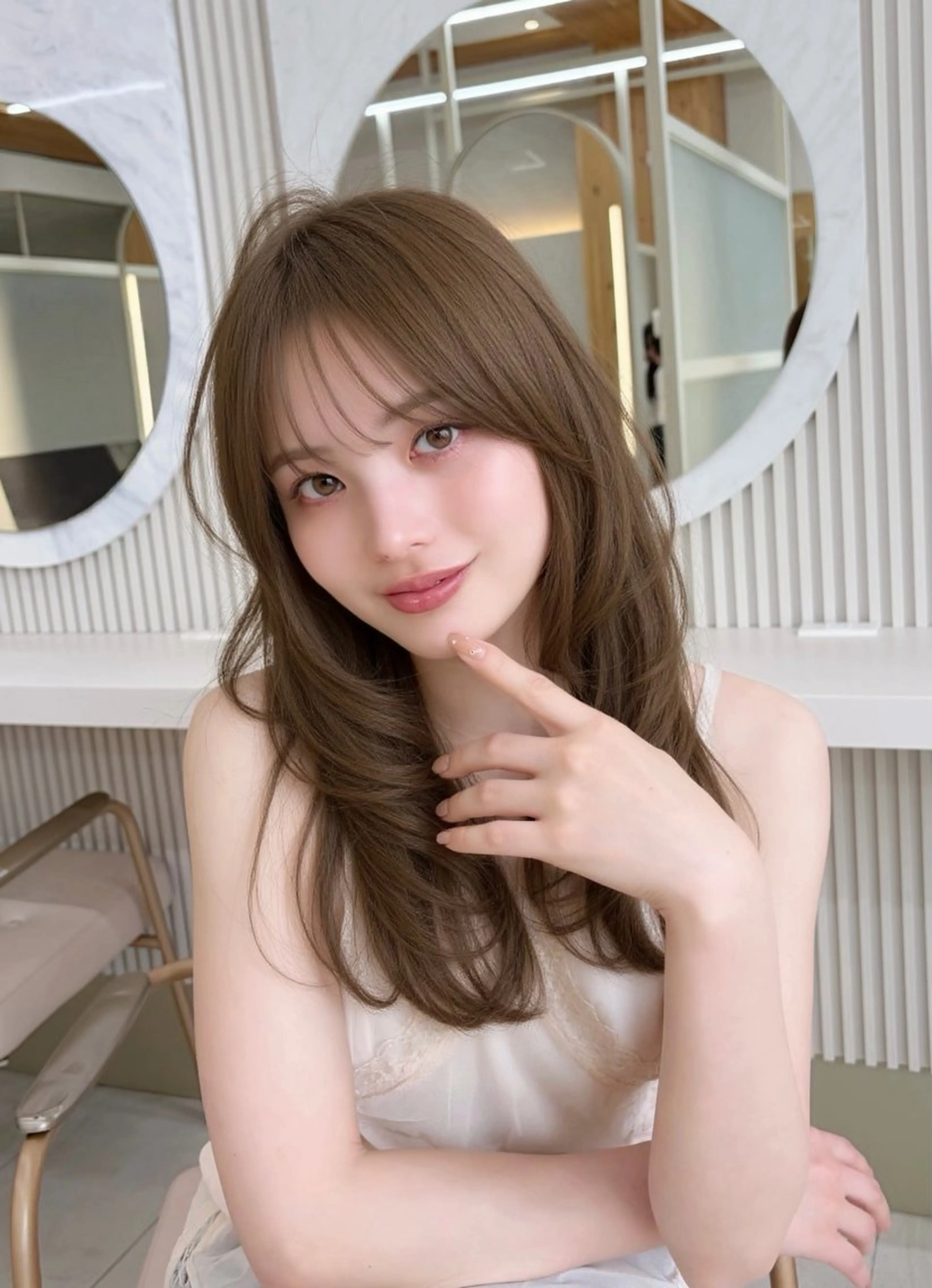 セミロング oto🤍×美髪× ゆるふわレイヤーのヘアスタイル