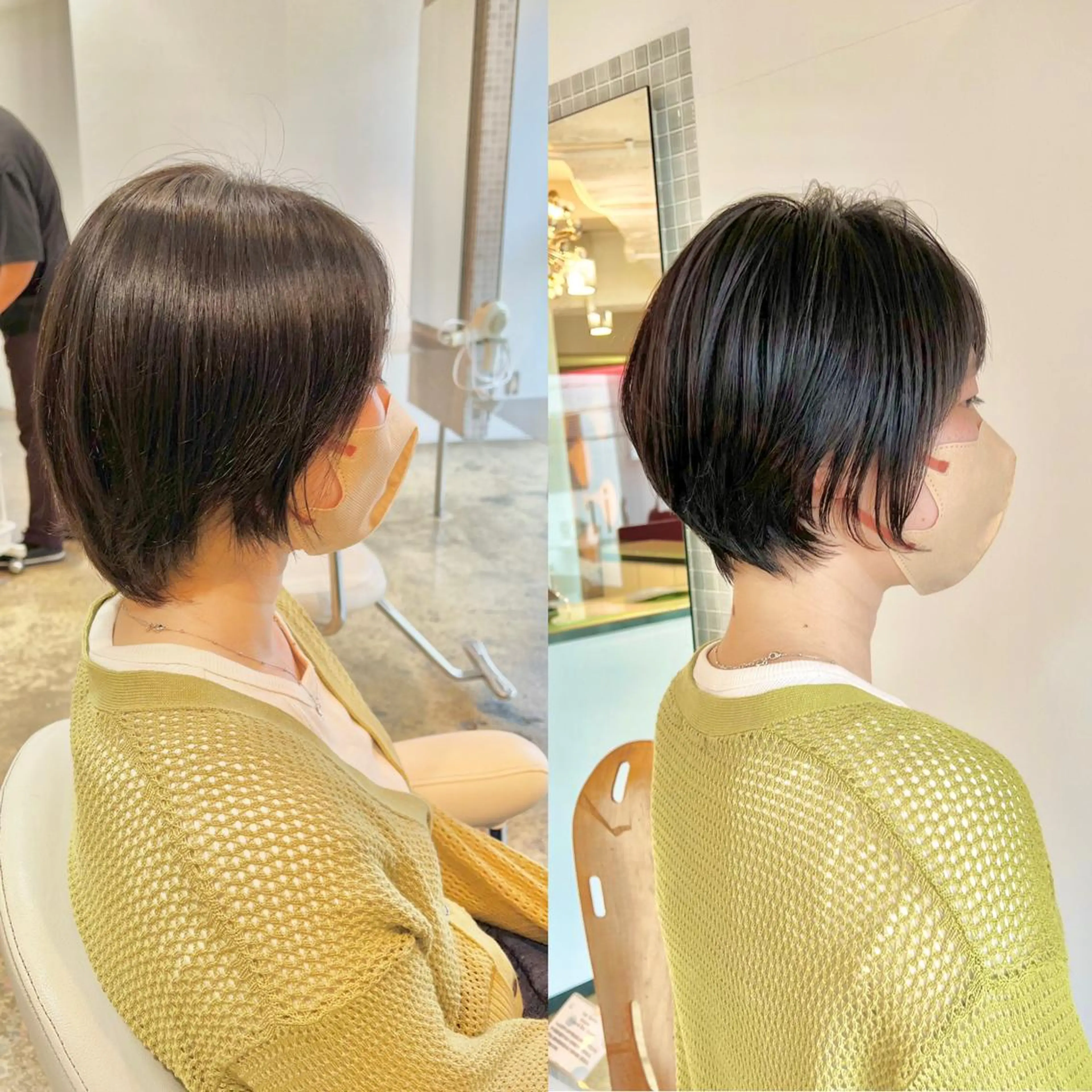 ショート カラー ショート/ボブ/縮毛 三上達大のヘアスタイル