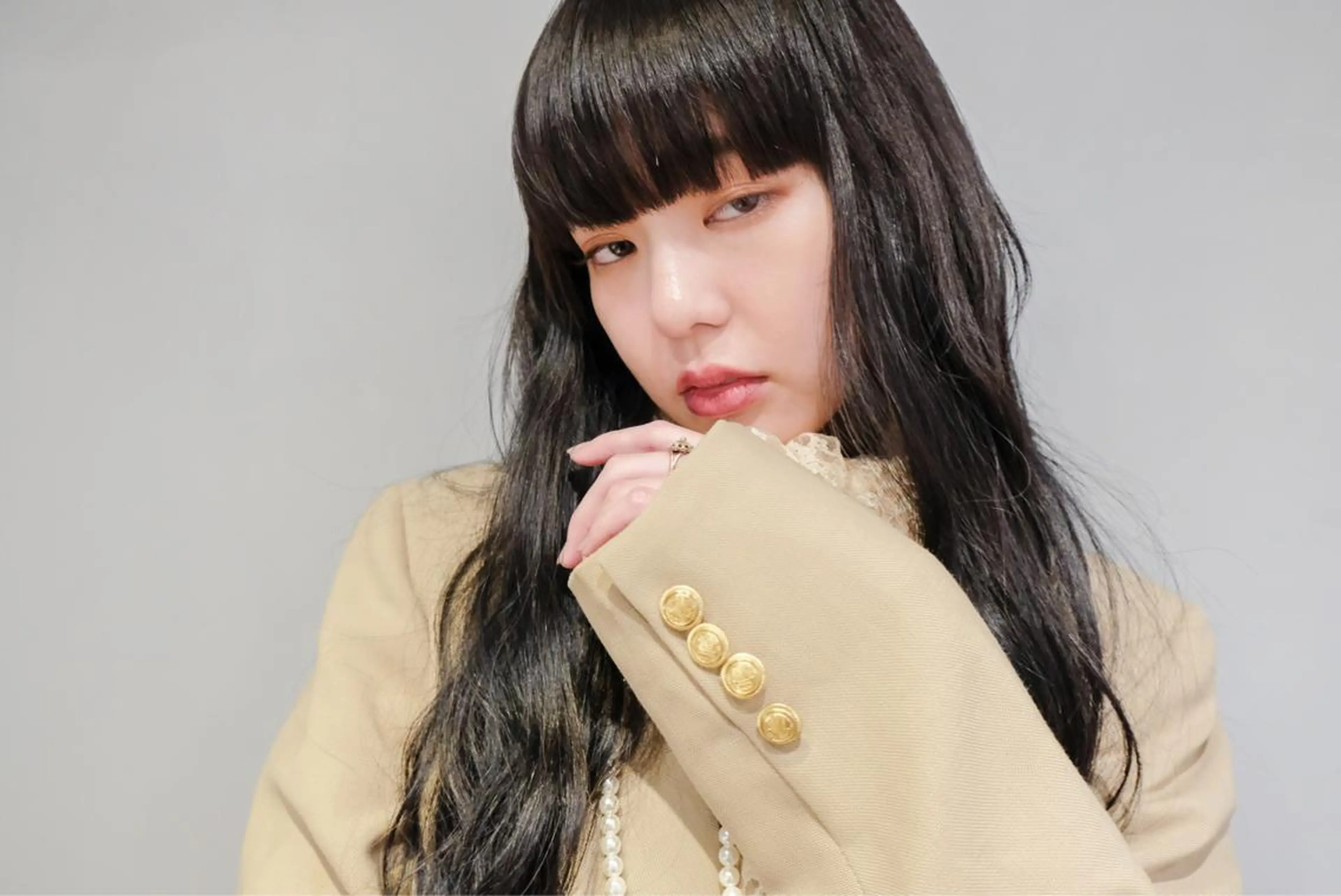 ロング カラー パーマ 水口 英里のヘアスタイル