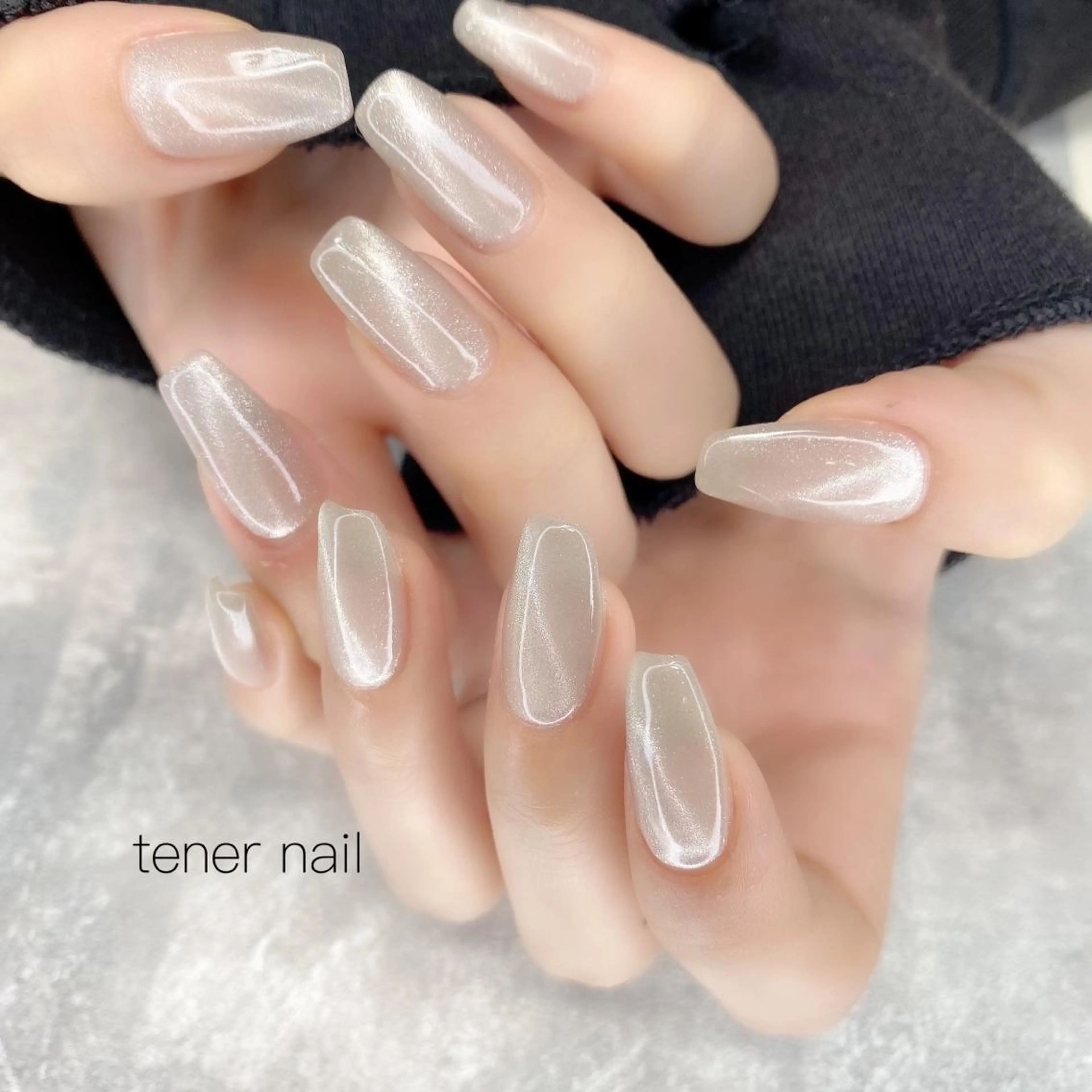 ネイル マグネットネイル マグネットワンカラー ワンカラーネイル tener  nail  テネルネイル所属・テネルネイル tener nailのネイルデザイン