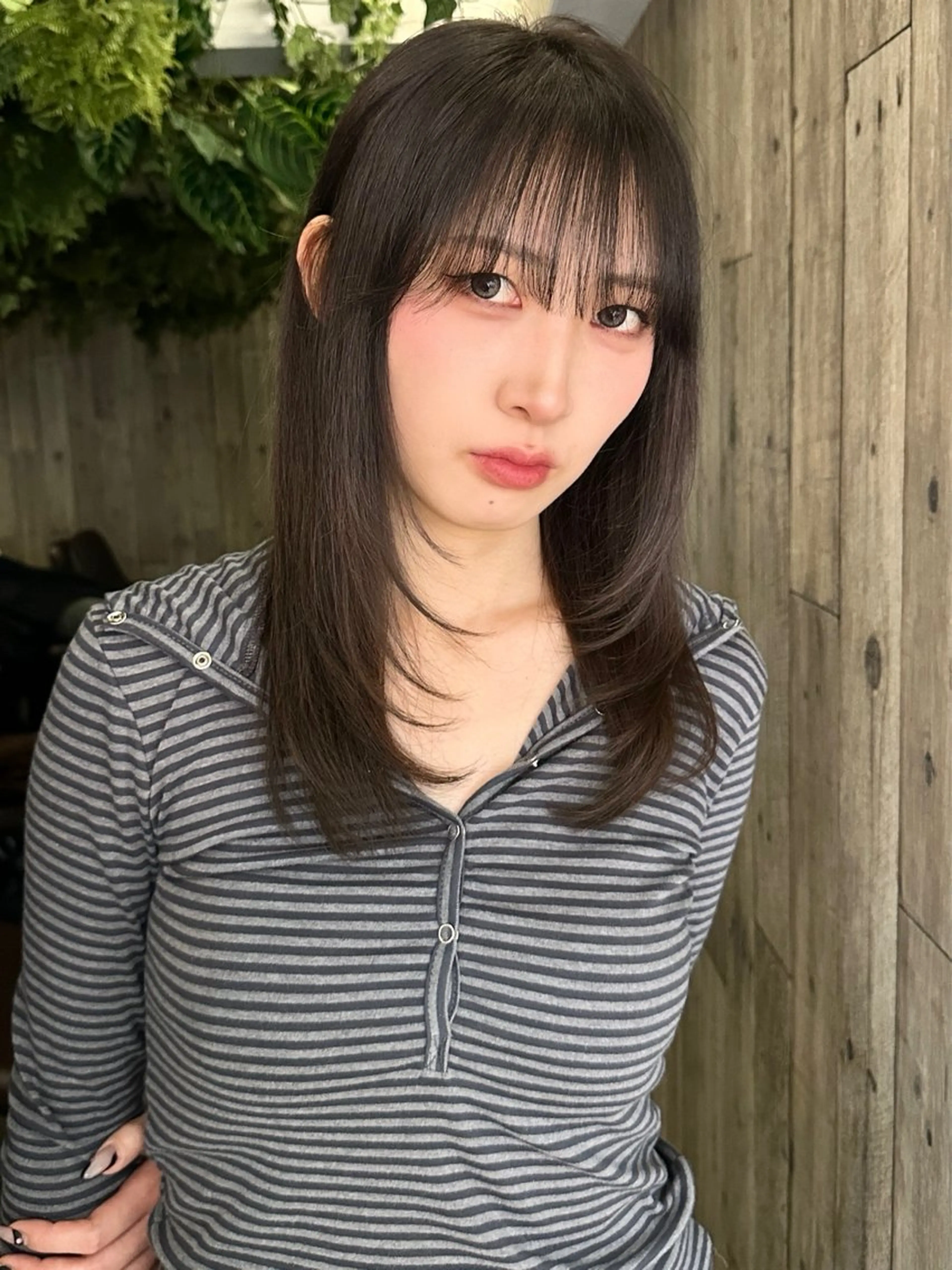 セミロング カット ヘアカラー 艶カラー/フェイス レイヤー/たむのヘアスタイル