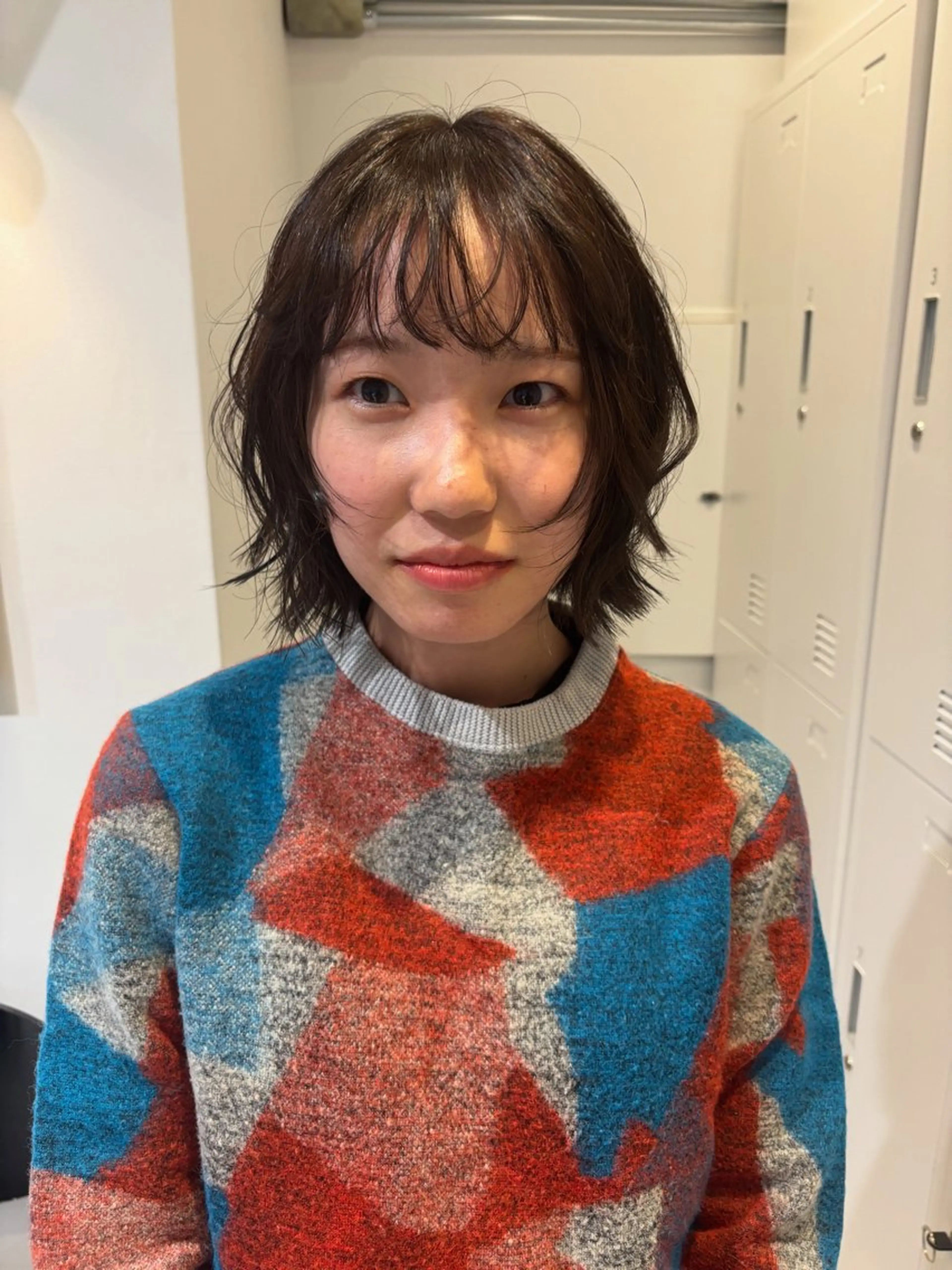 セミロング セミロングパーマ LOREN＋透明感 オリーブhirokoのヘアスタイル