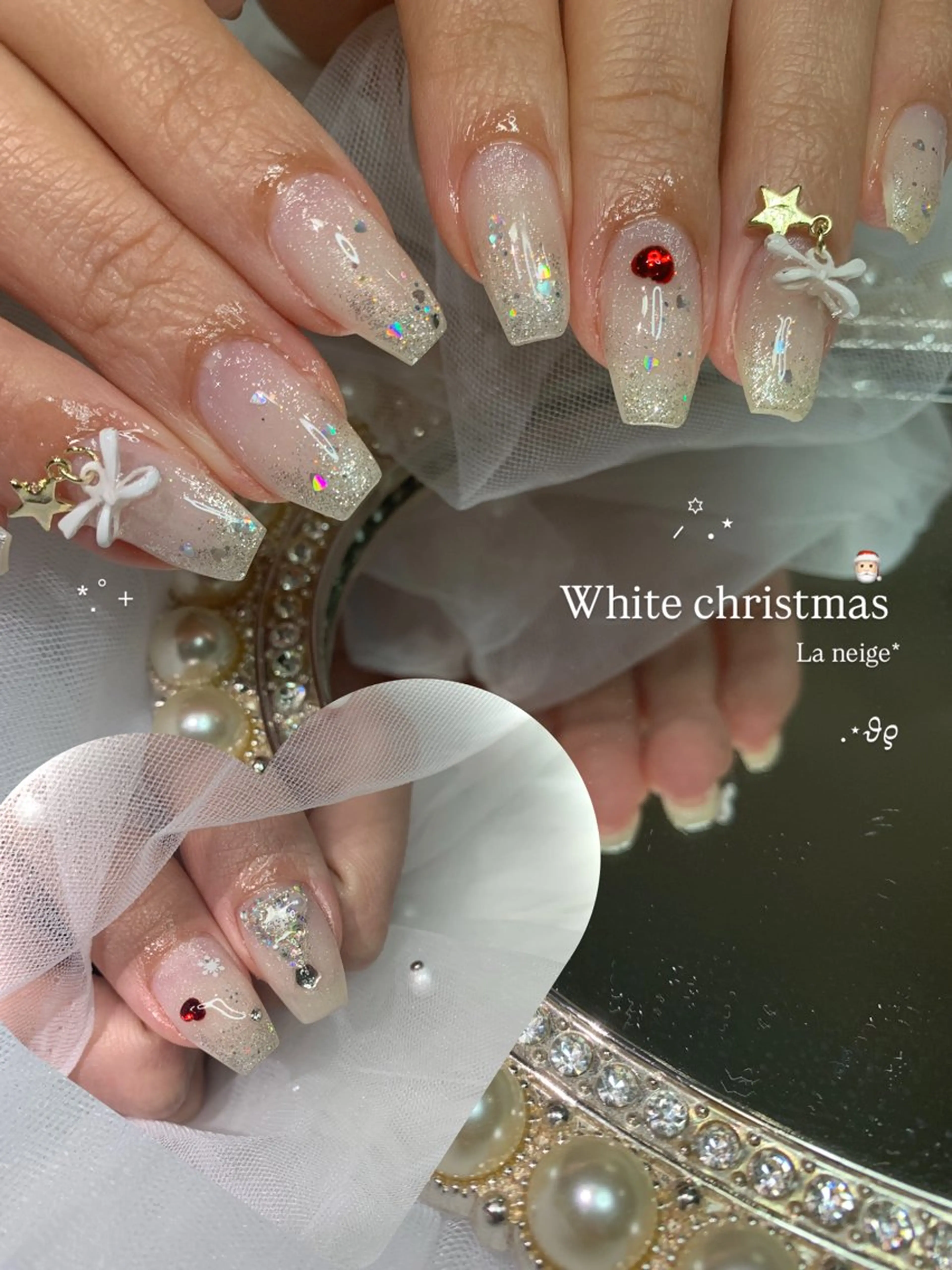 ネイル ハンドネイル La neige* yuki 🥯🍑のネイルデザイン