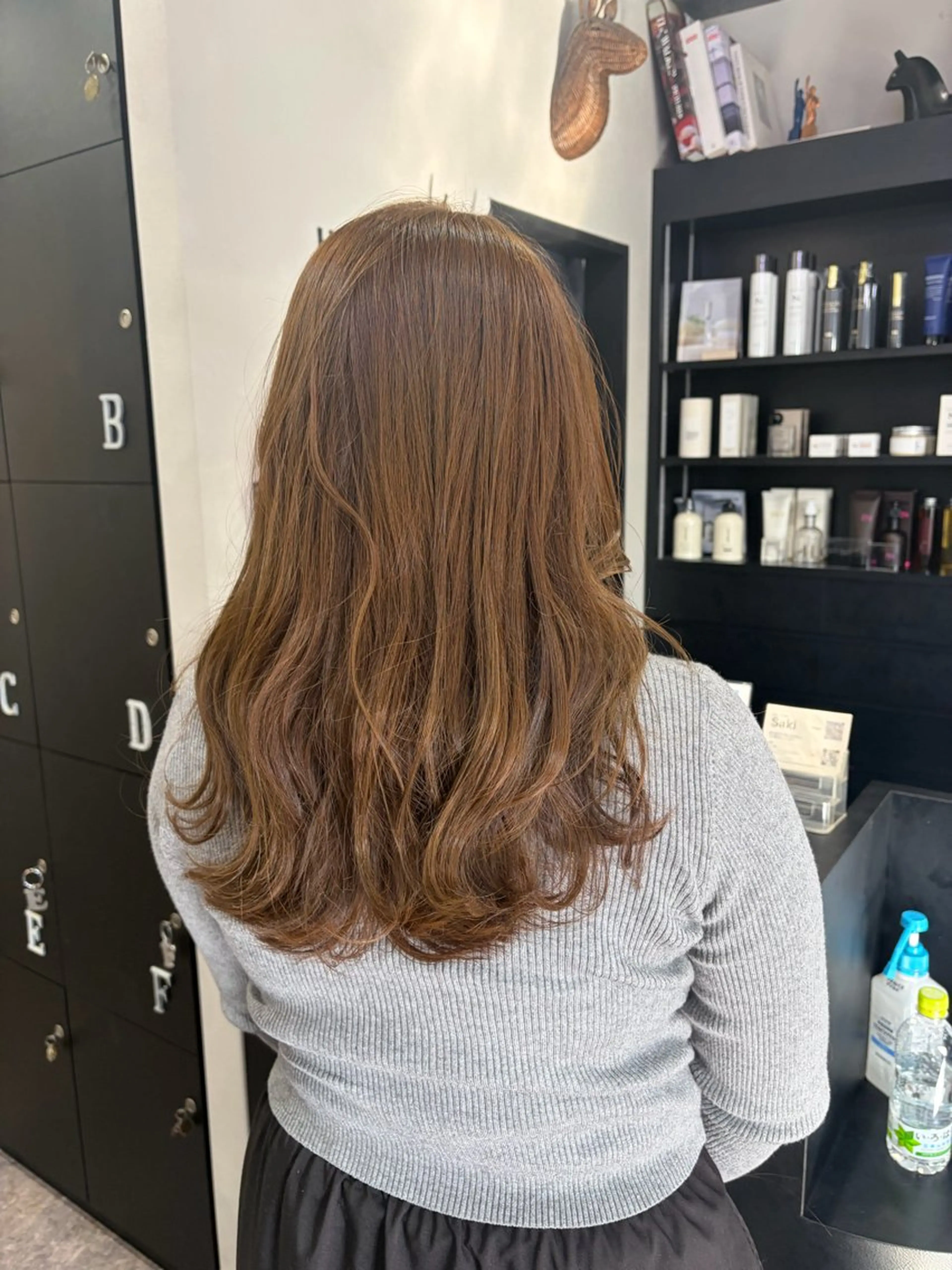 ロング カラー カット ヘアカラー 友滝 真菜美のヘアスタイル