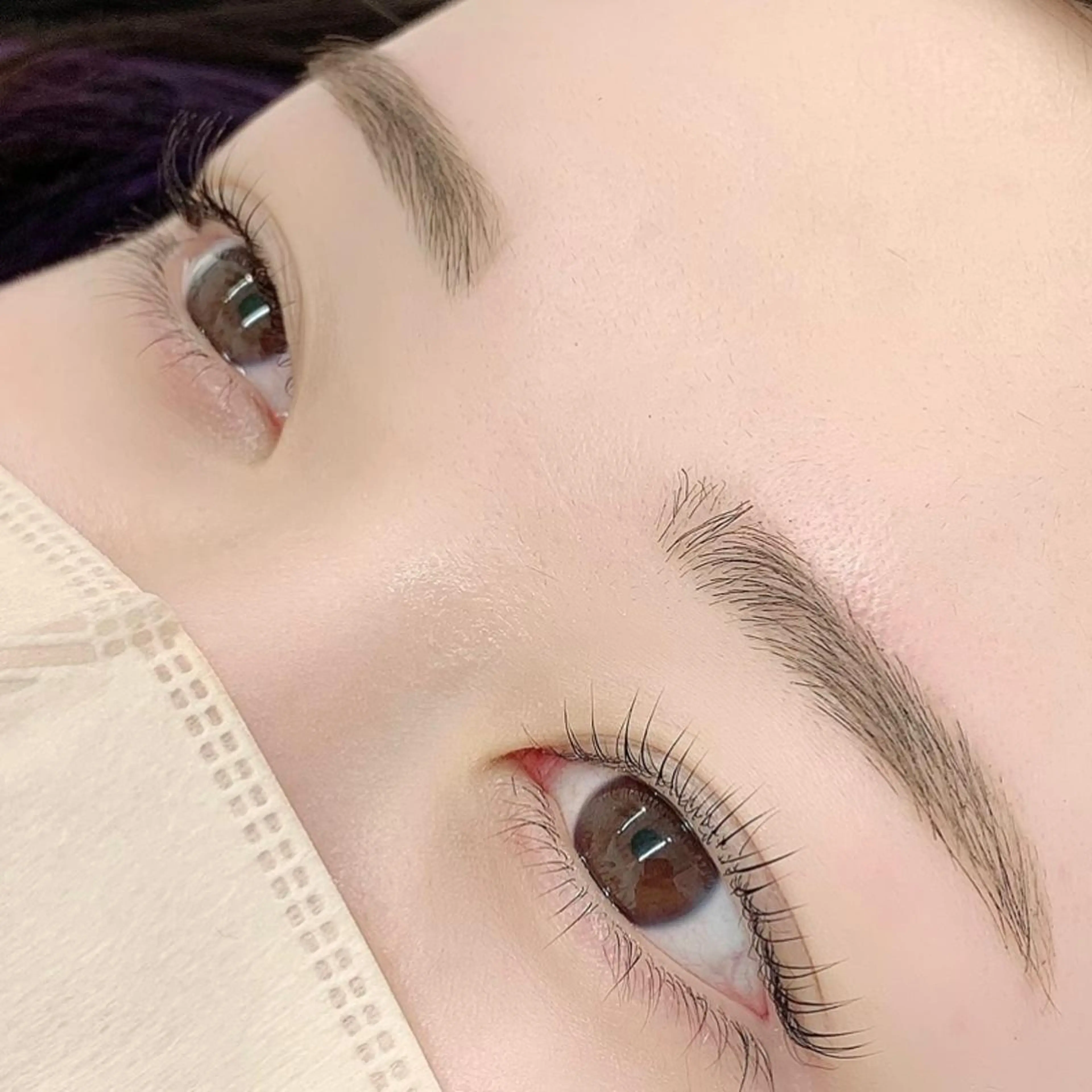 ミニモ学割💙💛まつ毛パーマorパリジェンヌ+眉毛Wax・眉カット・メイク(平日8800円/土日祝9800円)の写真