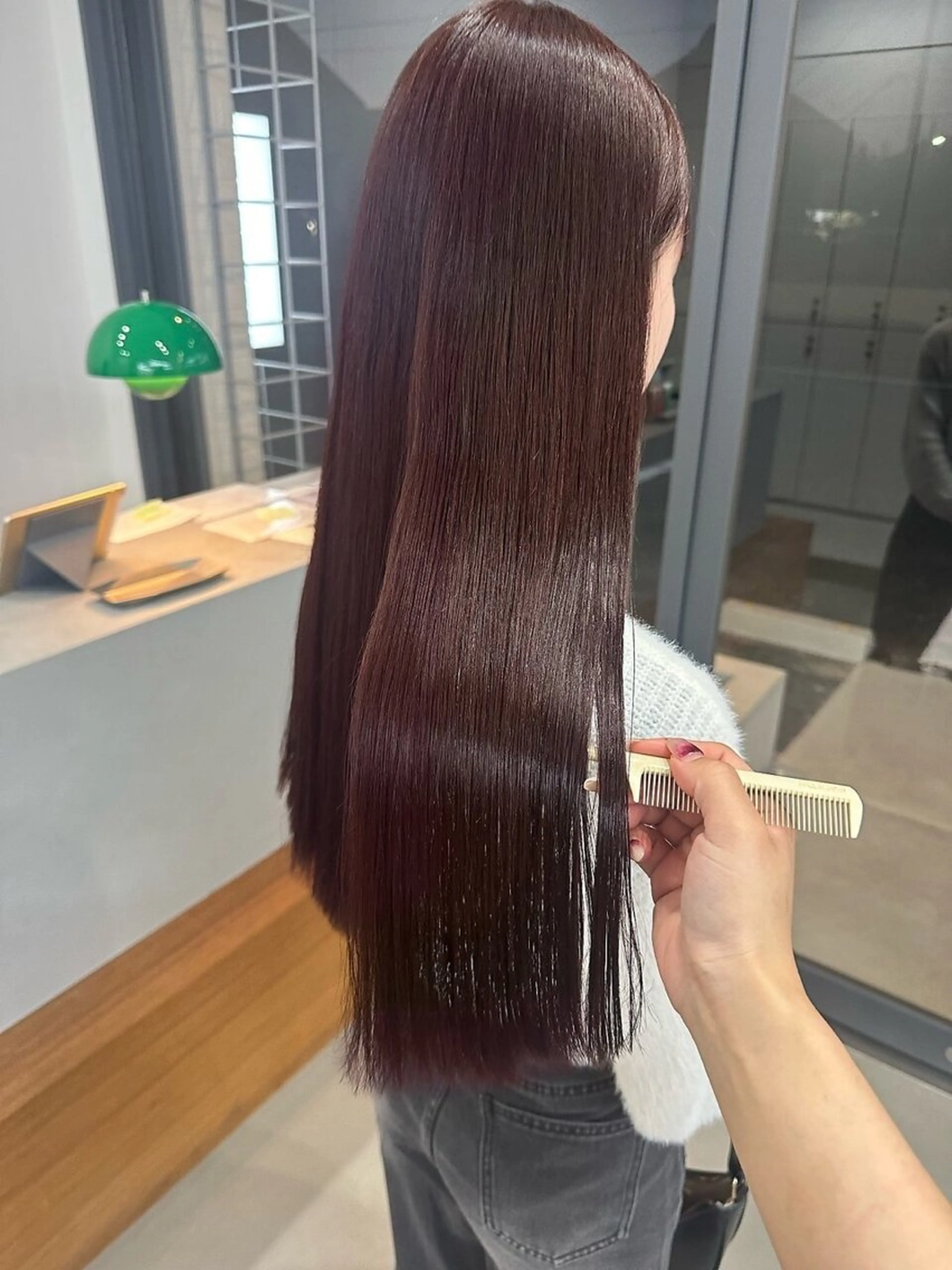 【ブリーチなしWカラー🎨＋Aujua4stepトリートメント✨】ダメージ補修しながらツヤ感UPコース💆‍♀️💫の写真