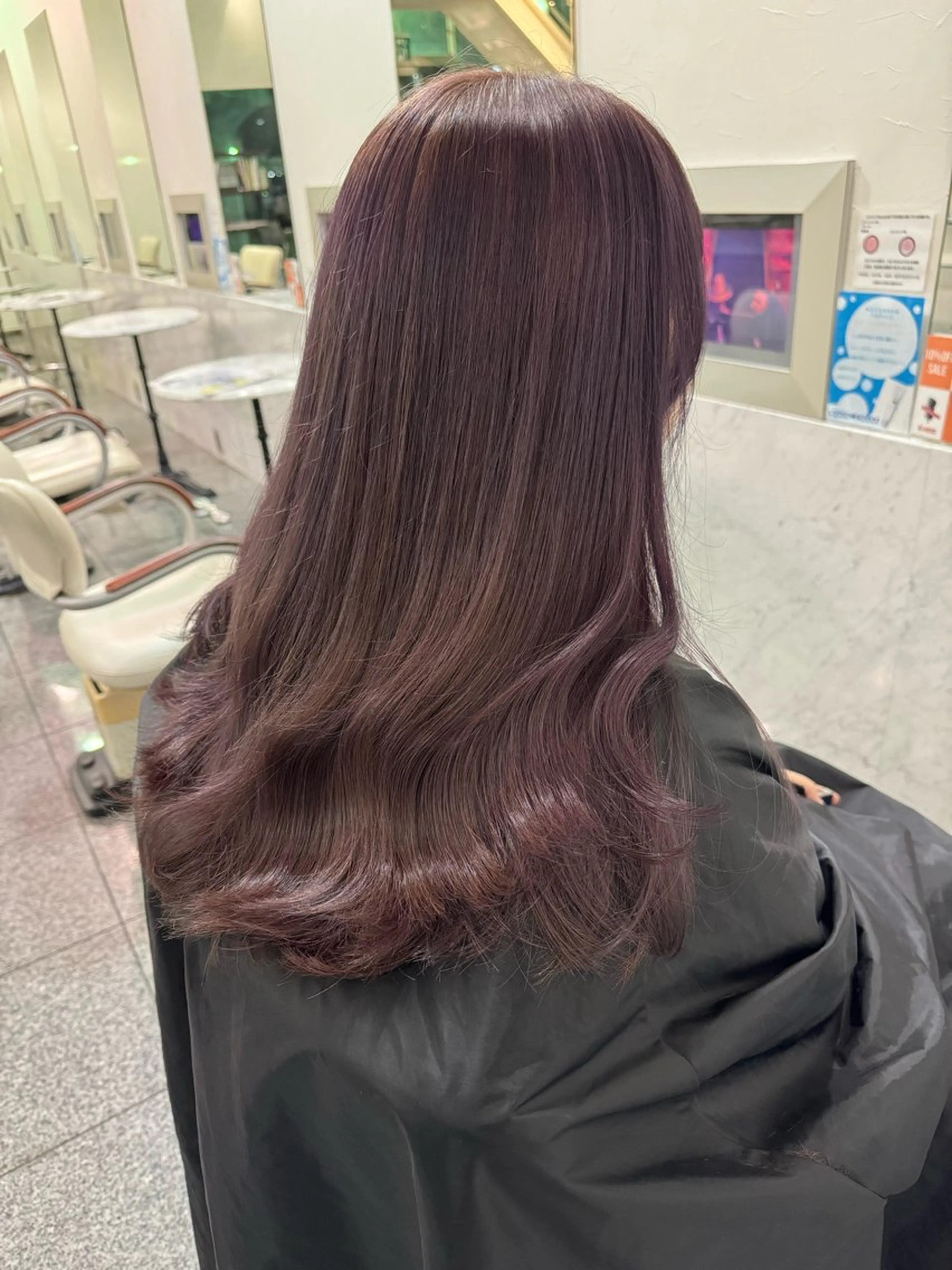 ロング カラー ベージュカラー ラベンダーカラー ラベンダーベージュ カット ヘアカラー トリートメント 🫧ヒシダアキ /taboo🫧のヘアスタイル