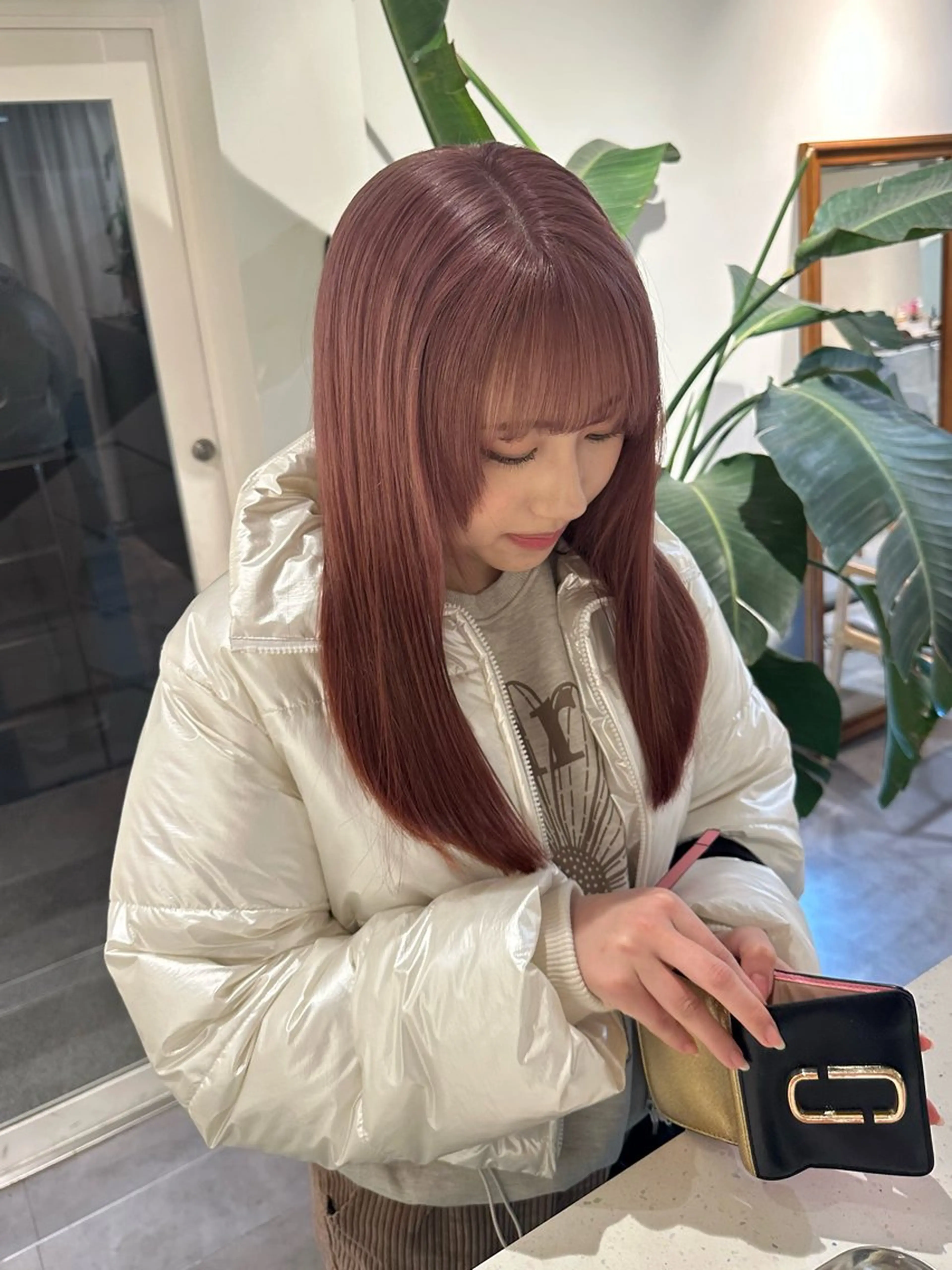 🩷暖色カラー限定🩷ケアブリーチ使用☘️ブリーチ＋カラー（リタッチ可能）シャンプーブロー込み🧴の写真