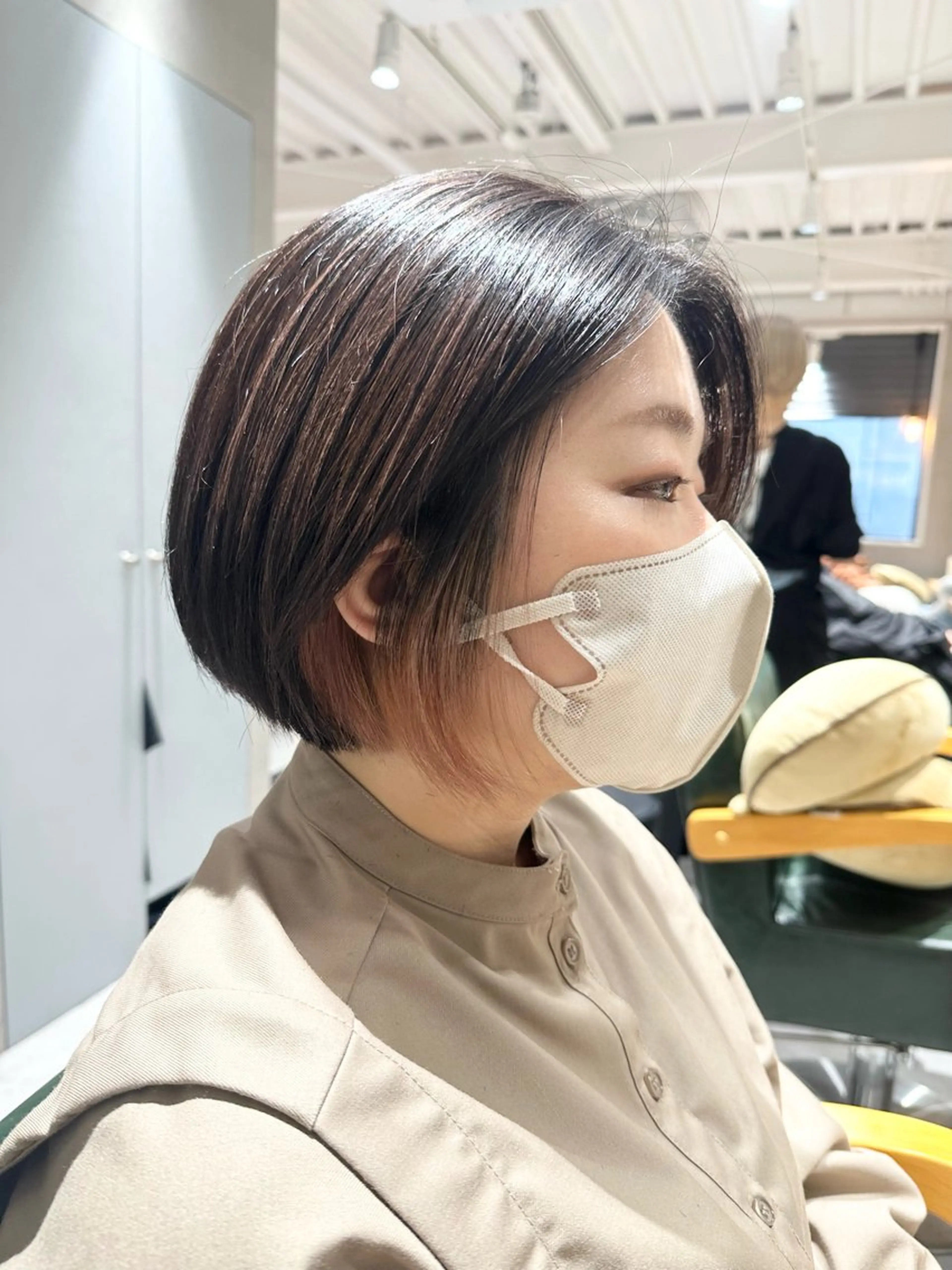 ショート カラー ハイライトカラー インナーカラー ハイライト arts茅ヶ崎 エリアNO1髪質改善のヘアスタイル