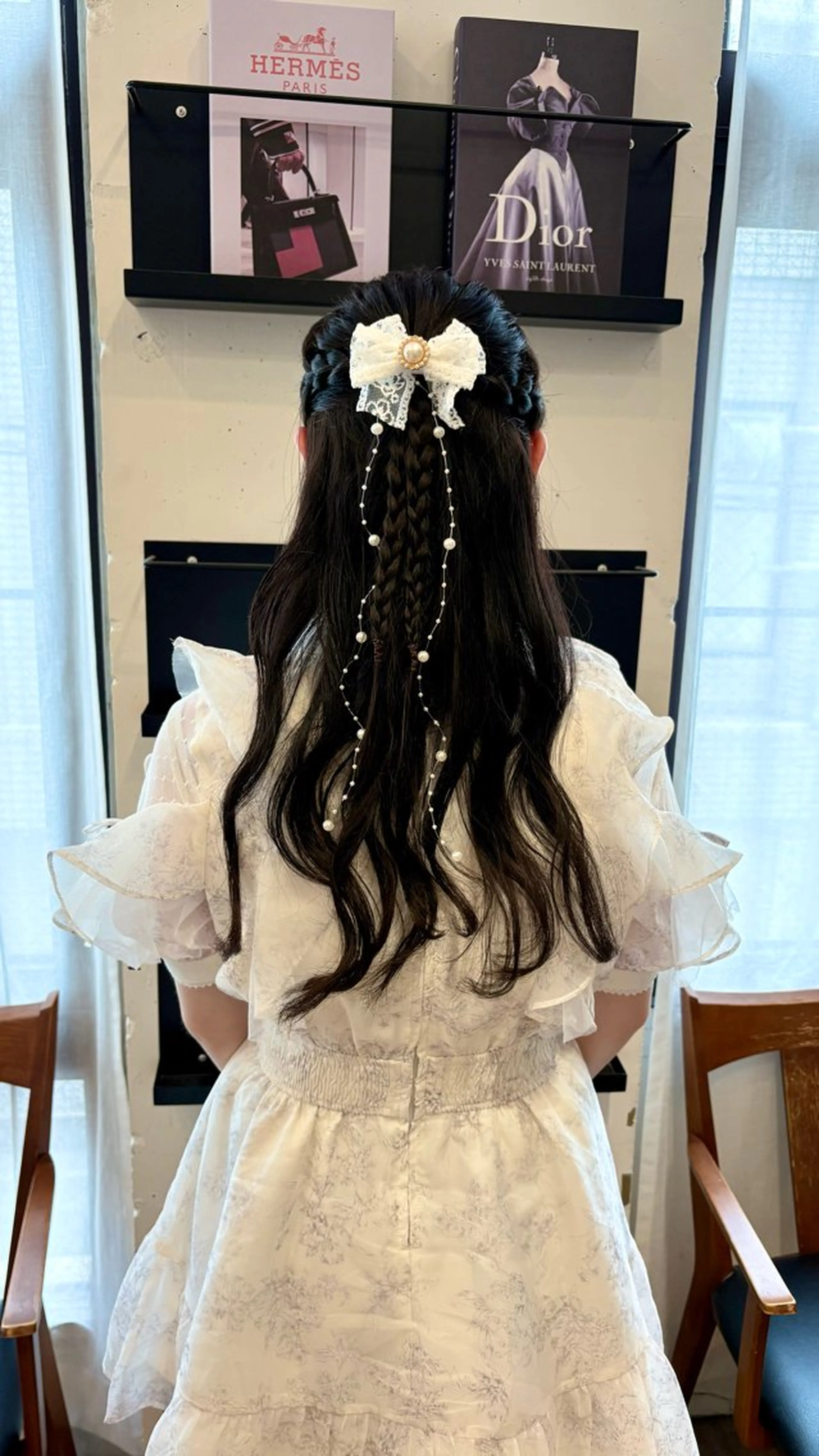 ロング ヘアアレンジ ハーフアップ 🐈‍⬛なお吉祥寺 Assistantのヘアスタイル