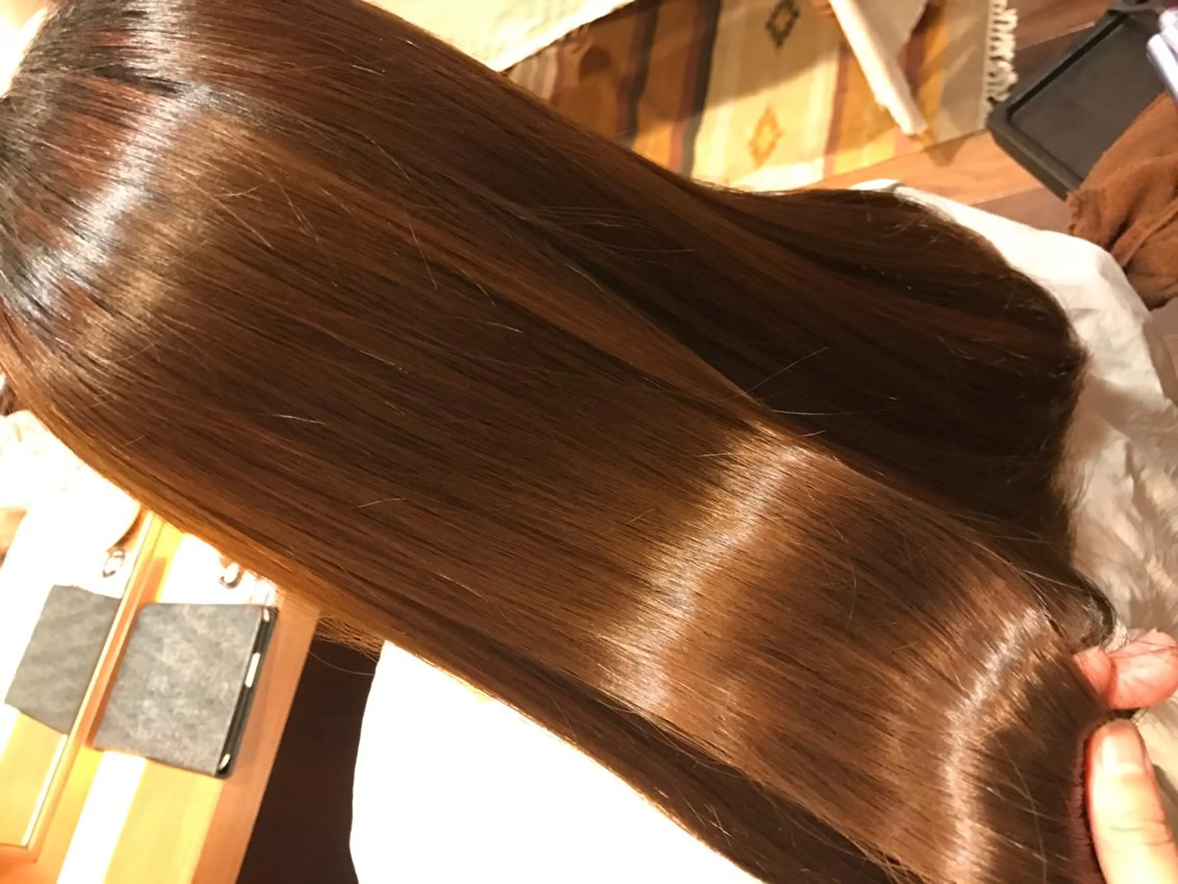 ロング 髪質改善 小國 綾かのヘアスタイル