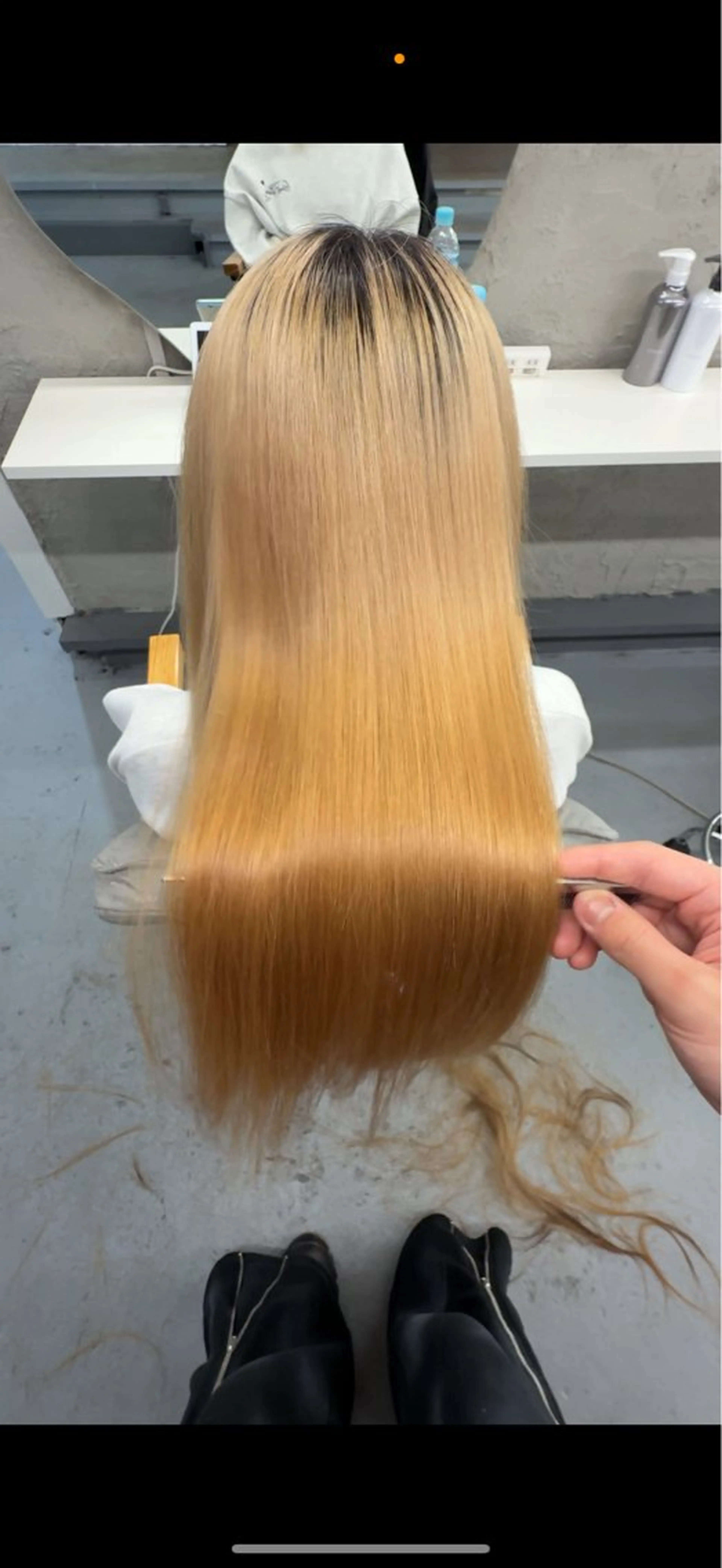 ロング カット 縮毛矯正 【柏】ハイトーン× 美髪矯正💫だいちのヘアスタイル