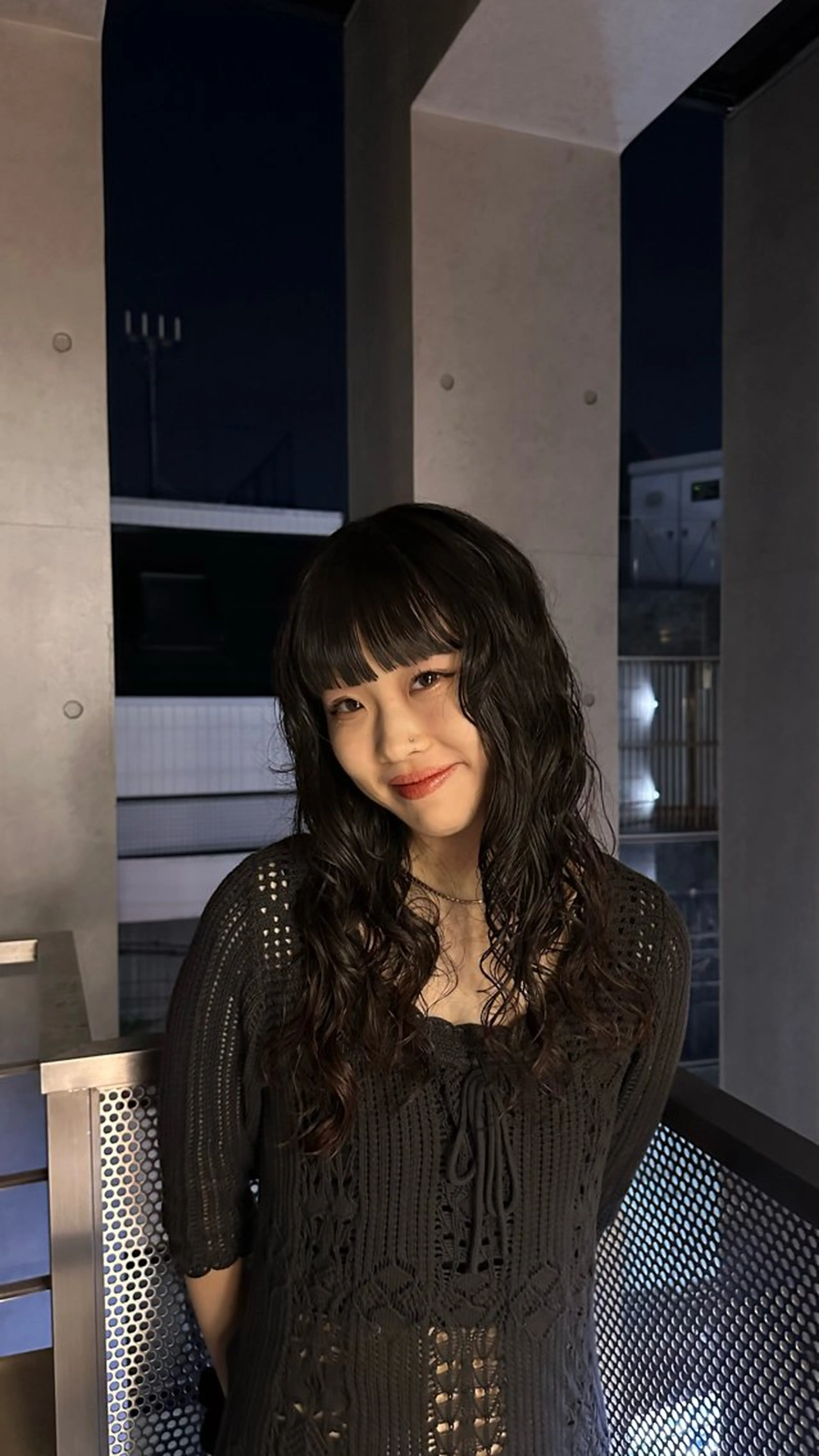 ミディアム パーマ カット パーマ トリートメント Lomalia Rukaのヘアスタイル