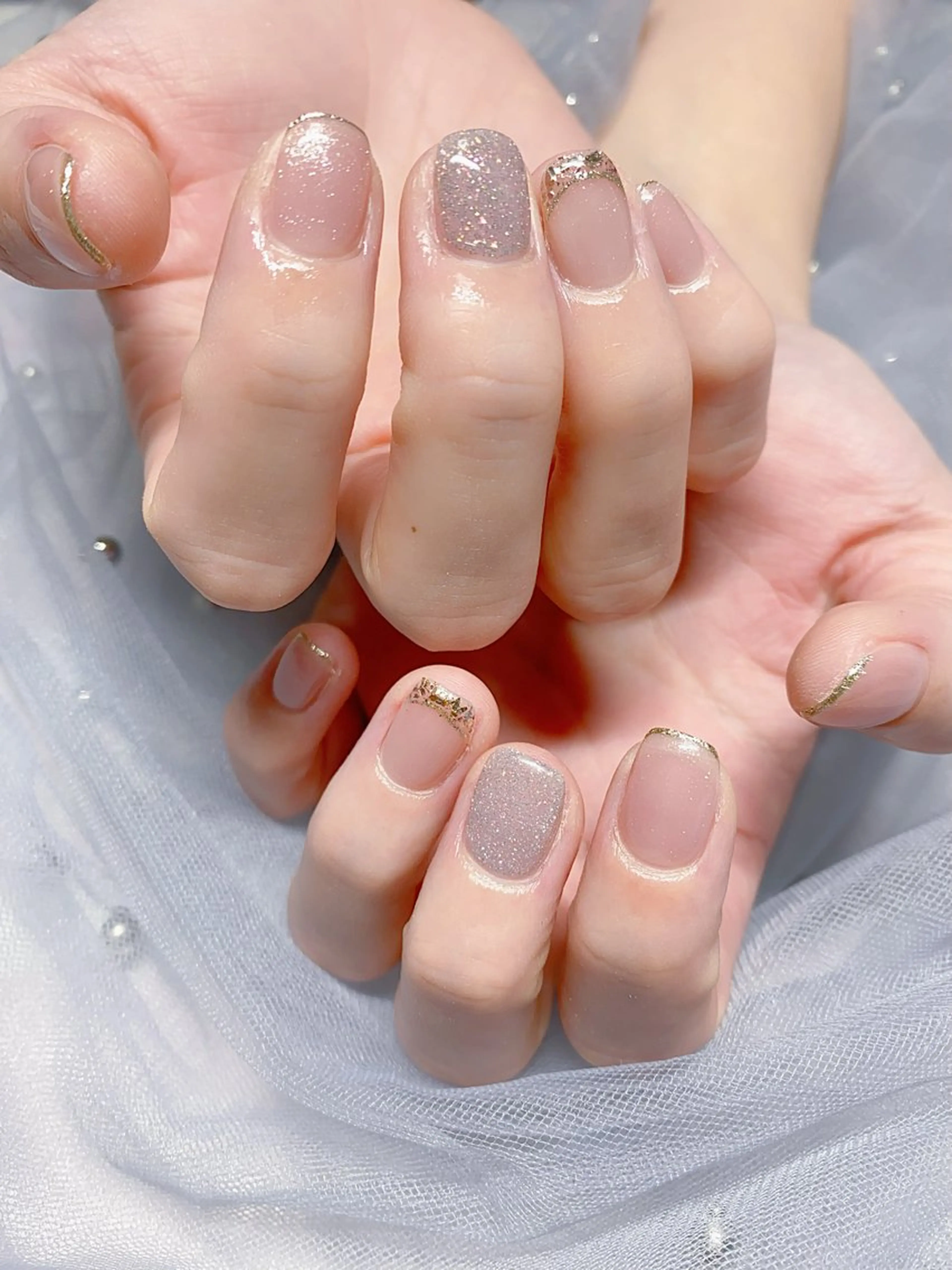 ネイル フレンチネイル ハンドネイル Jasmine nailsalon所属・ジャスミン ネイルサロンのネイルデザイン