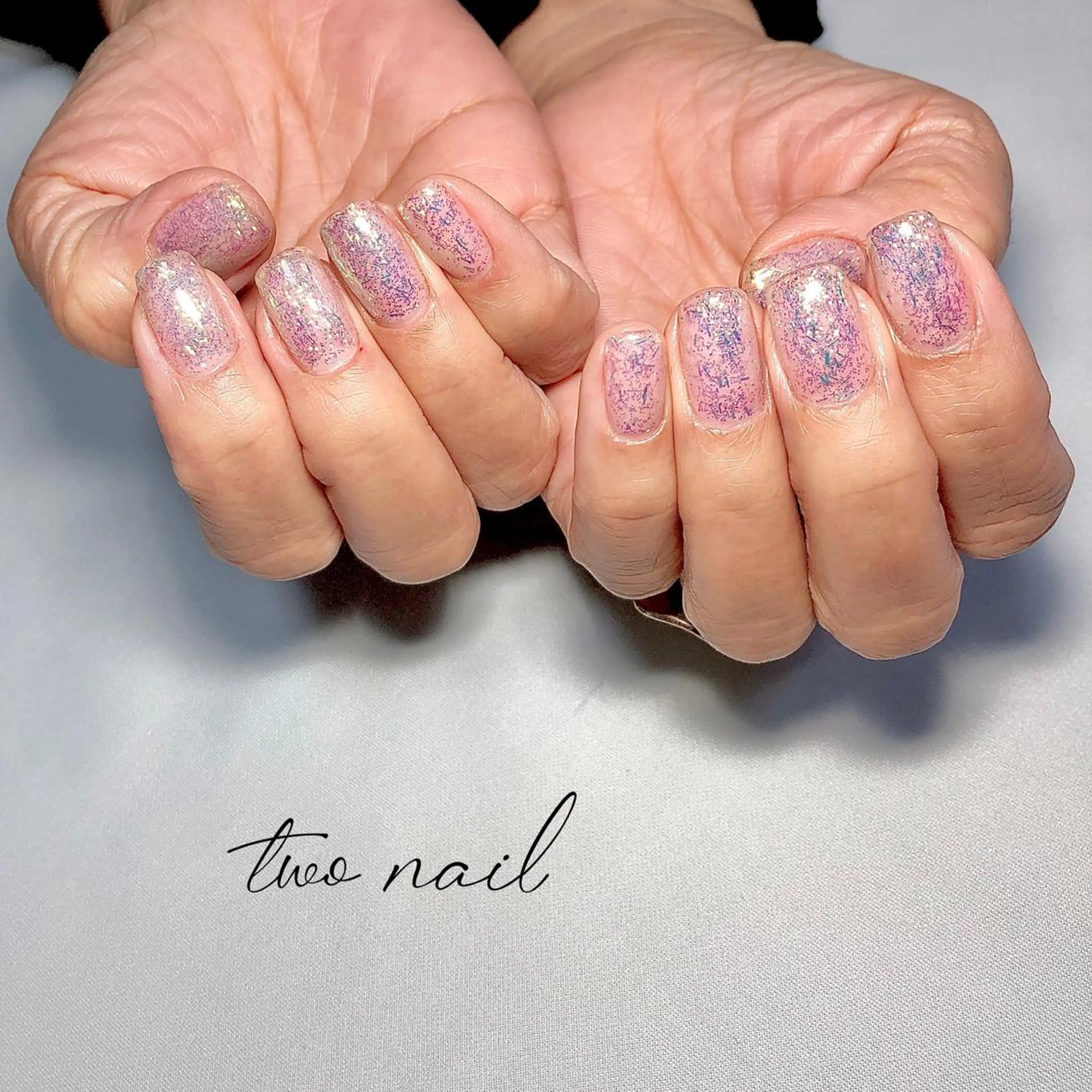 ネイル アートネイル フットネイル ハート ニュアンスネイル ホワイト ハンドネイル two nailのネイルデザイン