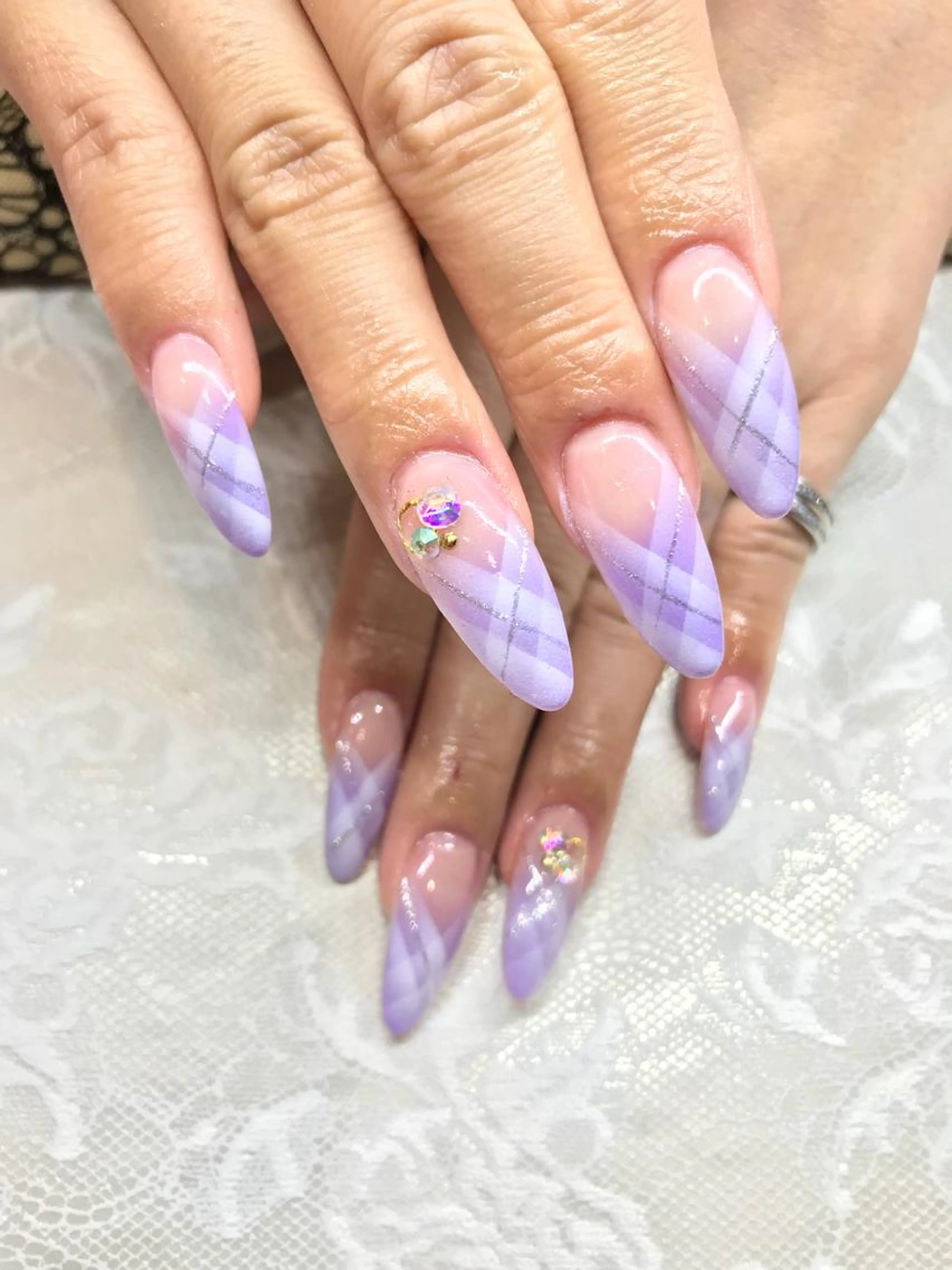 エアブラシで作るグラデーションスカルプの写真