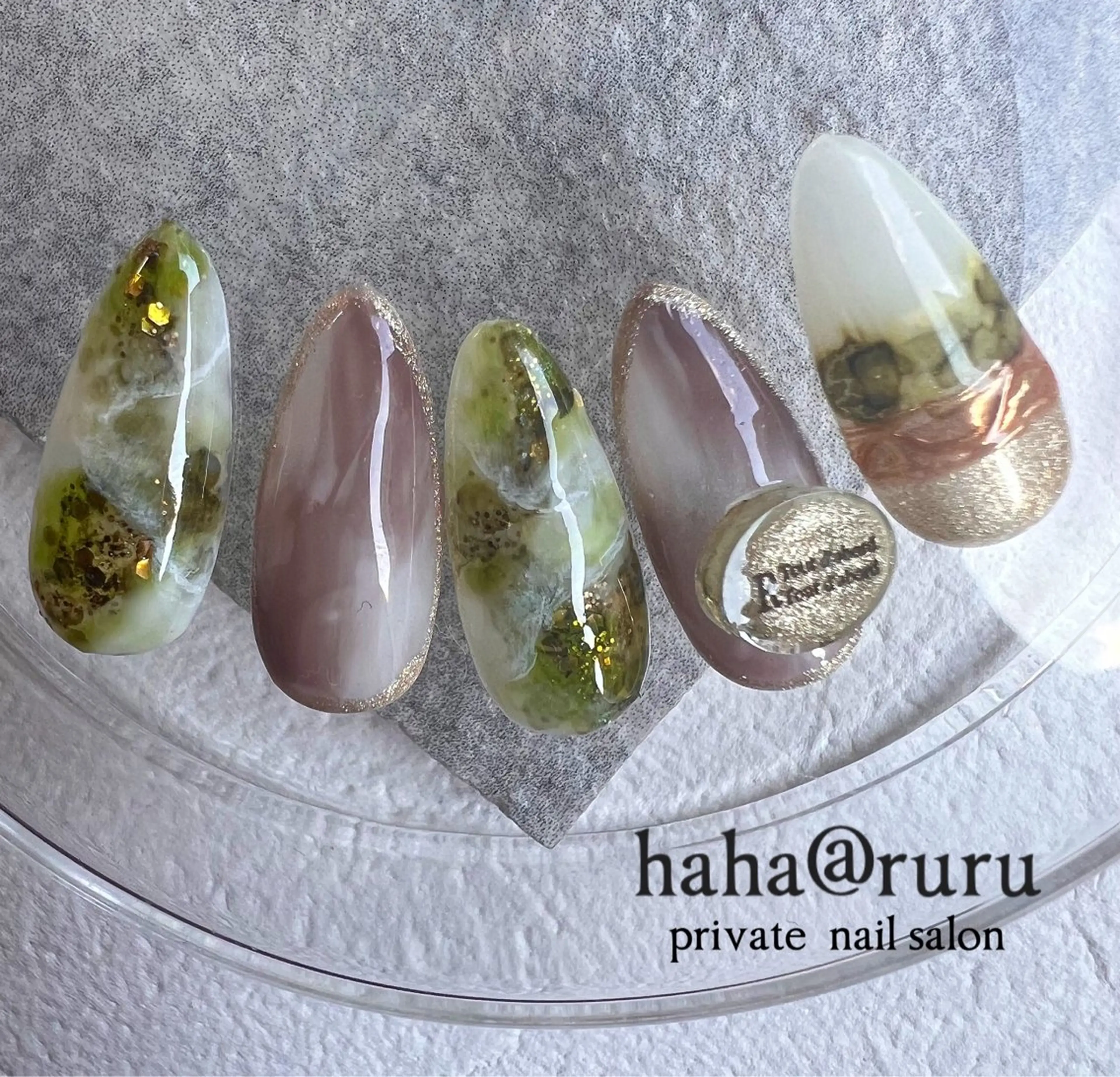 ネイル アートネイル haha@ ruruのネイルデザイン