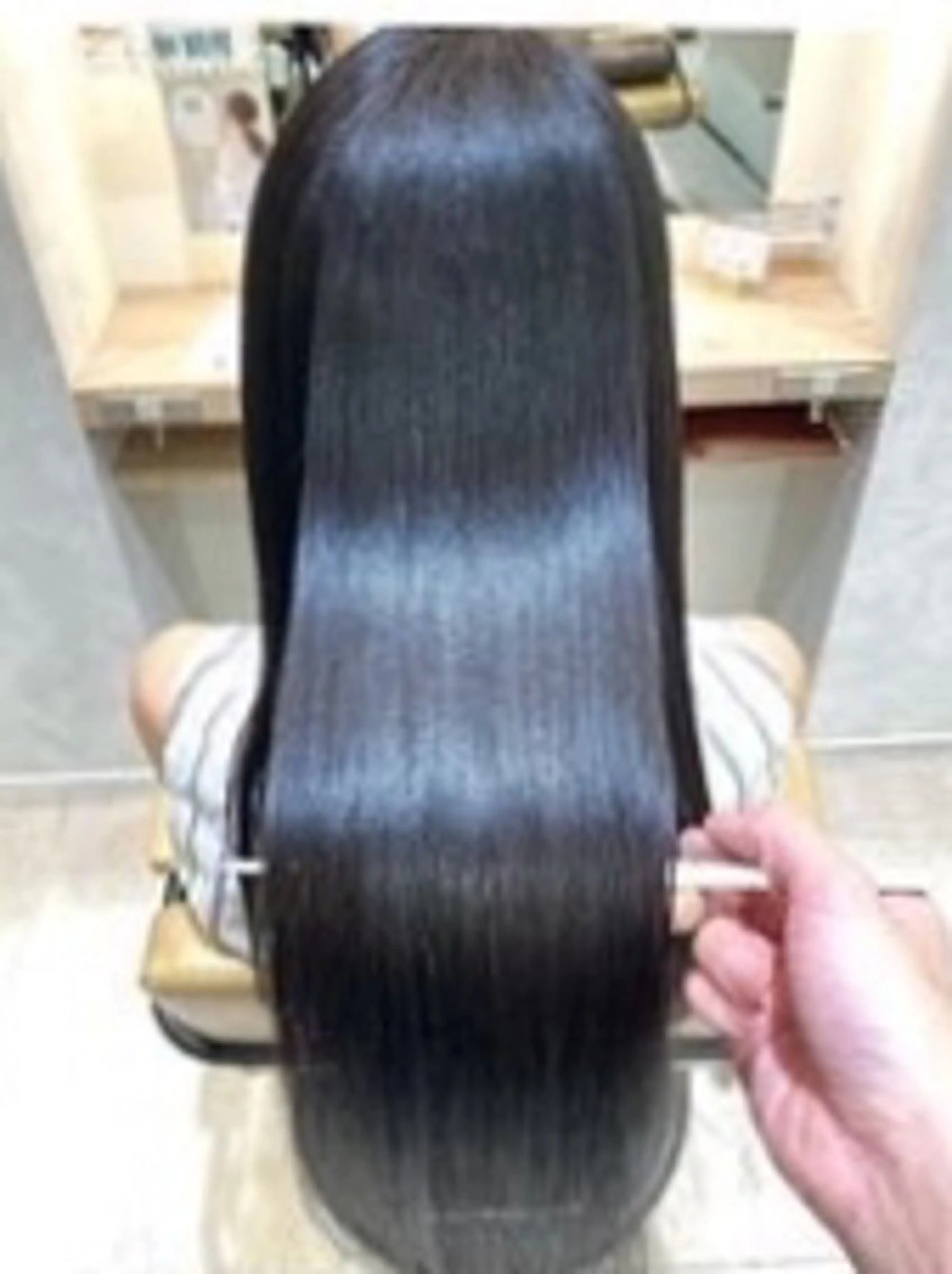 ロング パーマ 髪質改善 縮毛矯正 ストレートパーマ カット 縮毛矯正 トリートメント 大人女性の救世主💫 溝の口/岡部彩夏のヘアスタイル